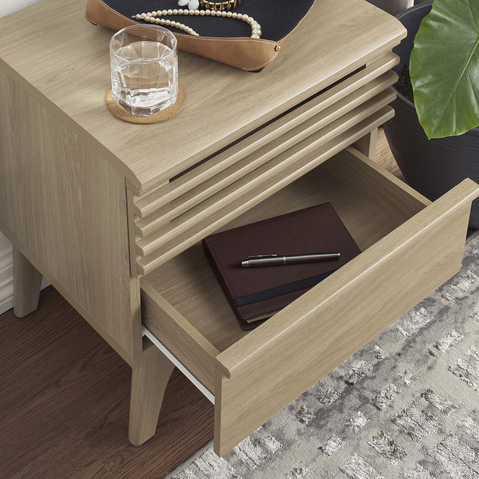 Render Nightstand, Oak
