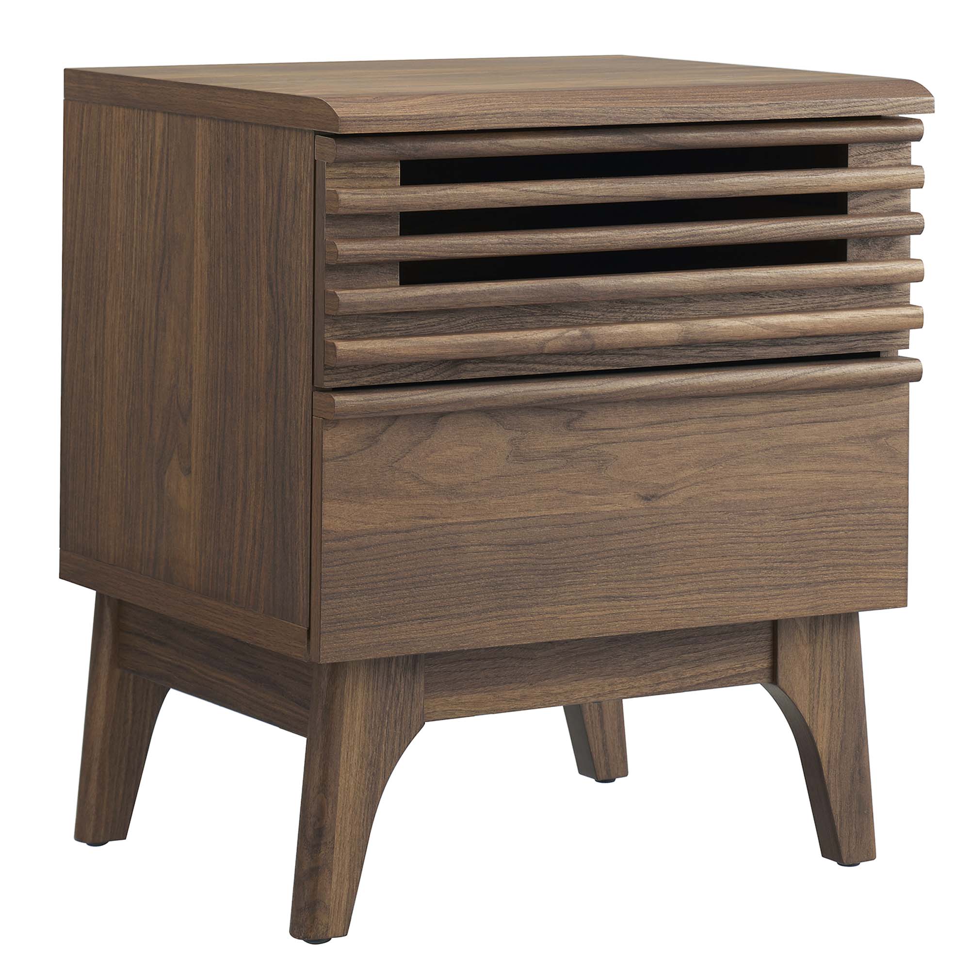 Render Nightstand, Walnut