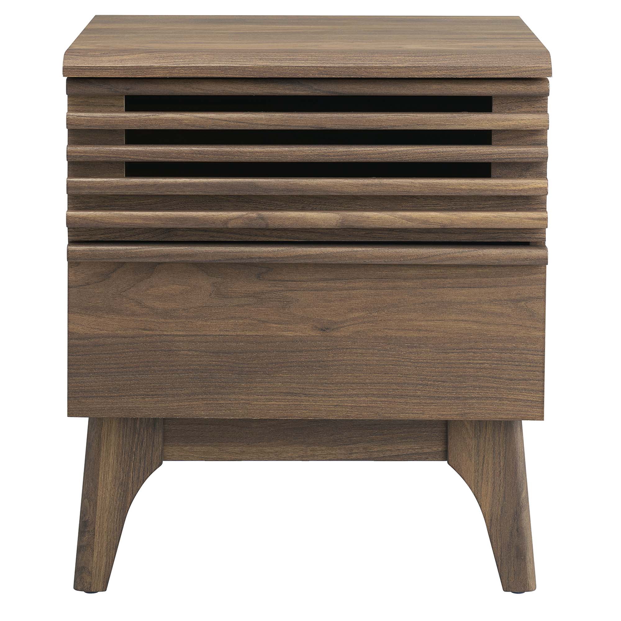 Render Nightstand, Walnut
