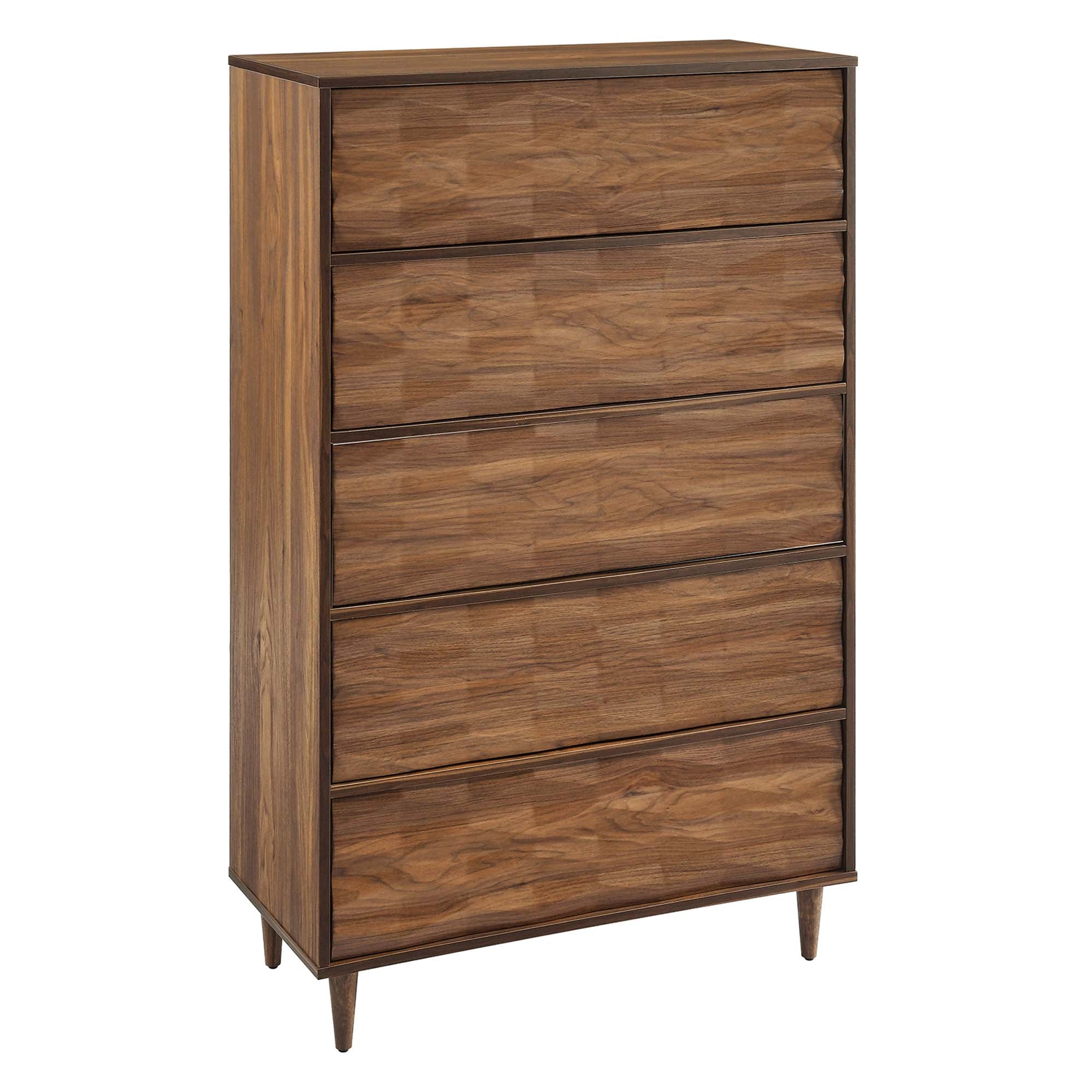 Vespera 5-Drawer Chest, Walnut