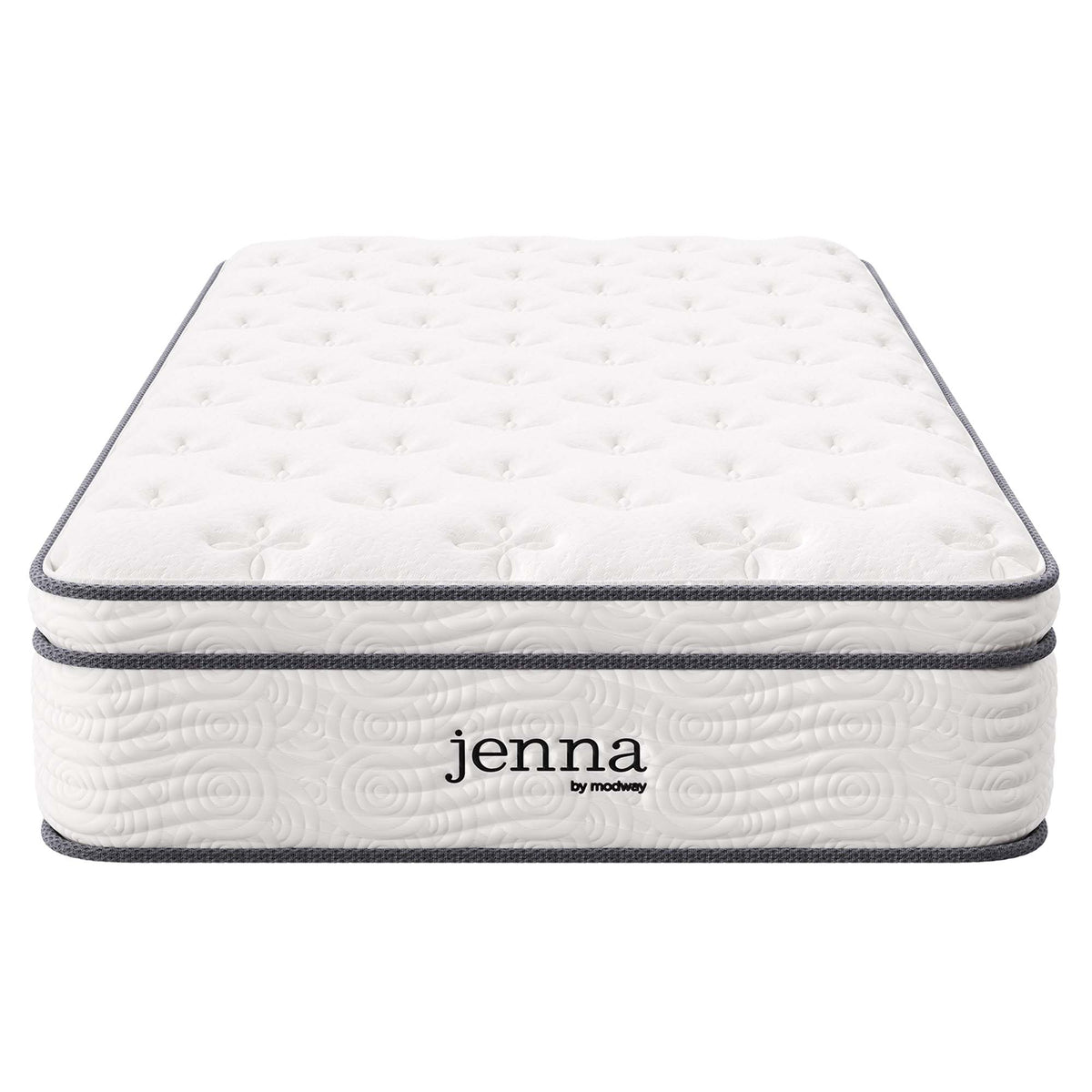 Jenna 12" Innerspring and Foam Twin Mattress, White