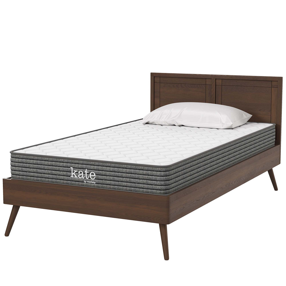 Kate 6" Narrow Twin Mattress, White