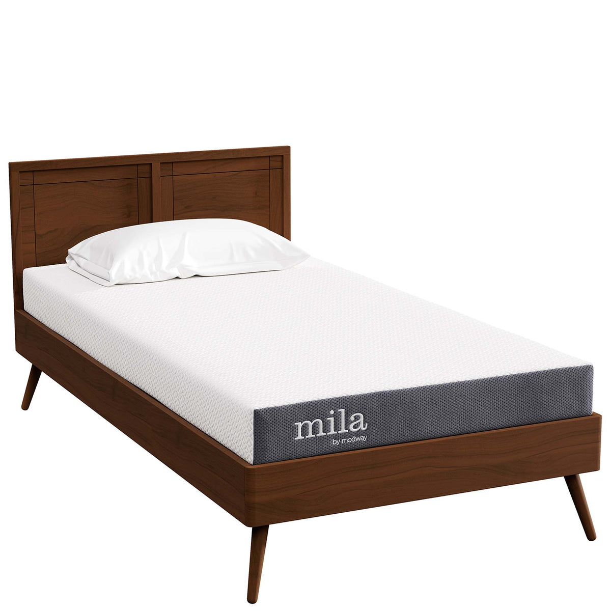 Mila 5" Narrow Twin Mattress, White
