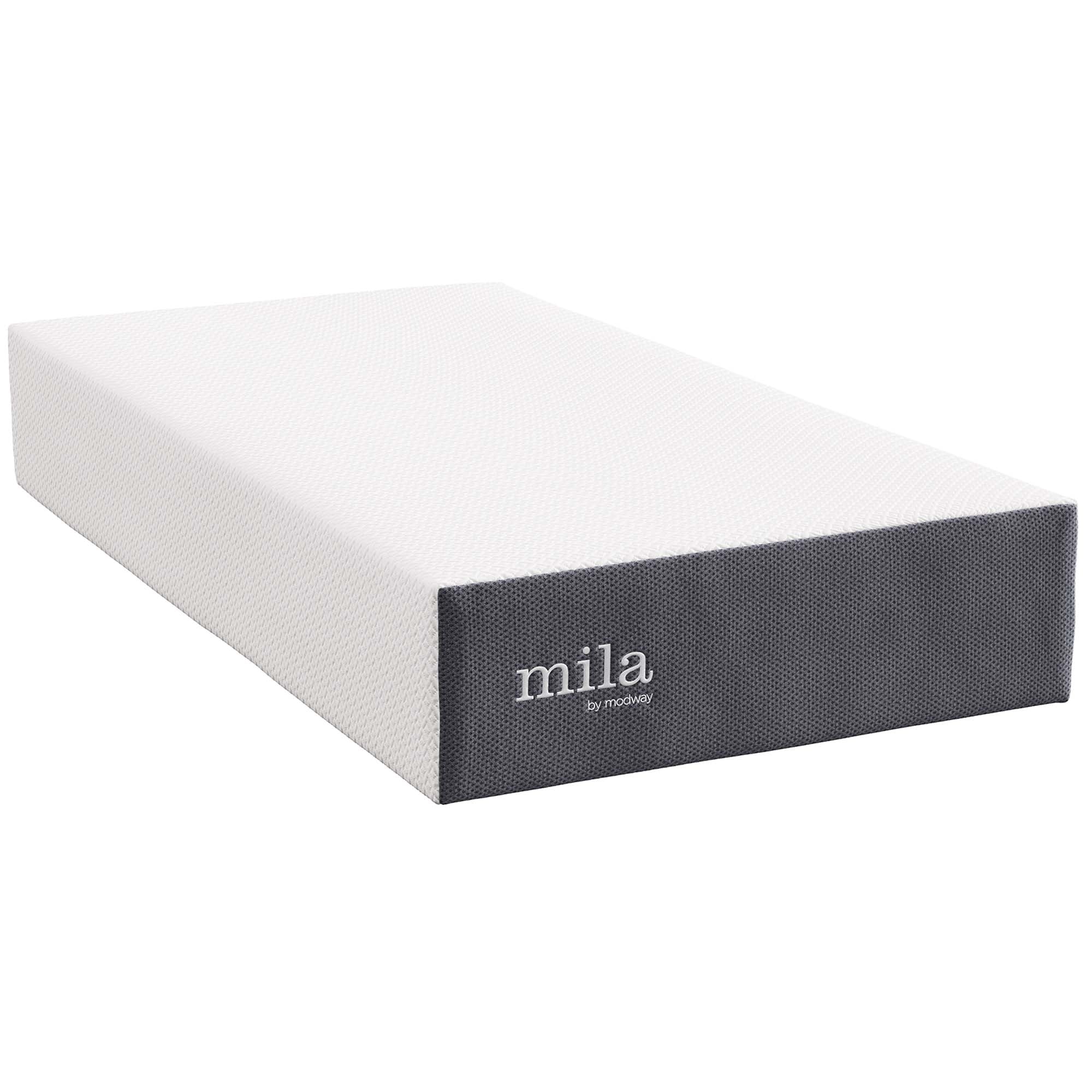 Mila 12" Twin Mattress, White