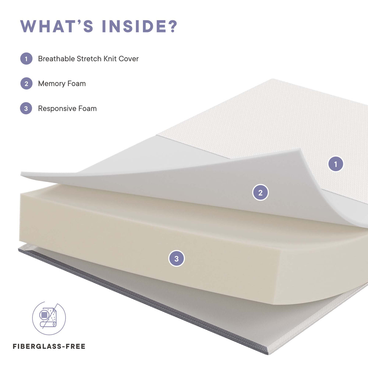 Mila 12" King Mattress, White