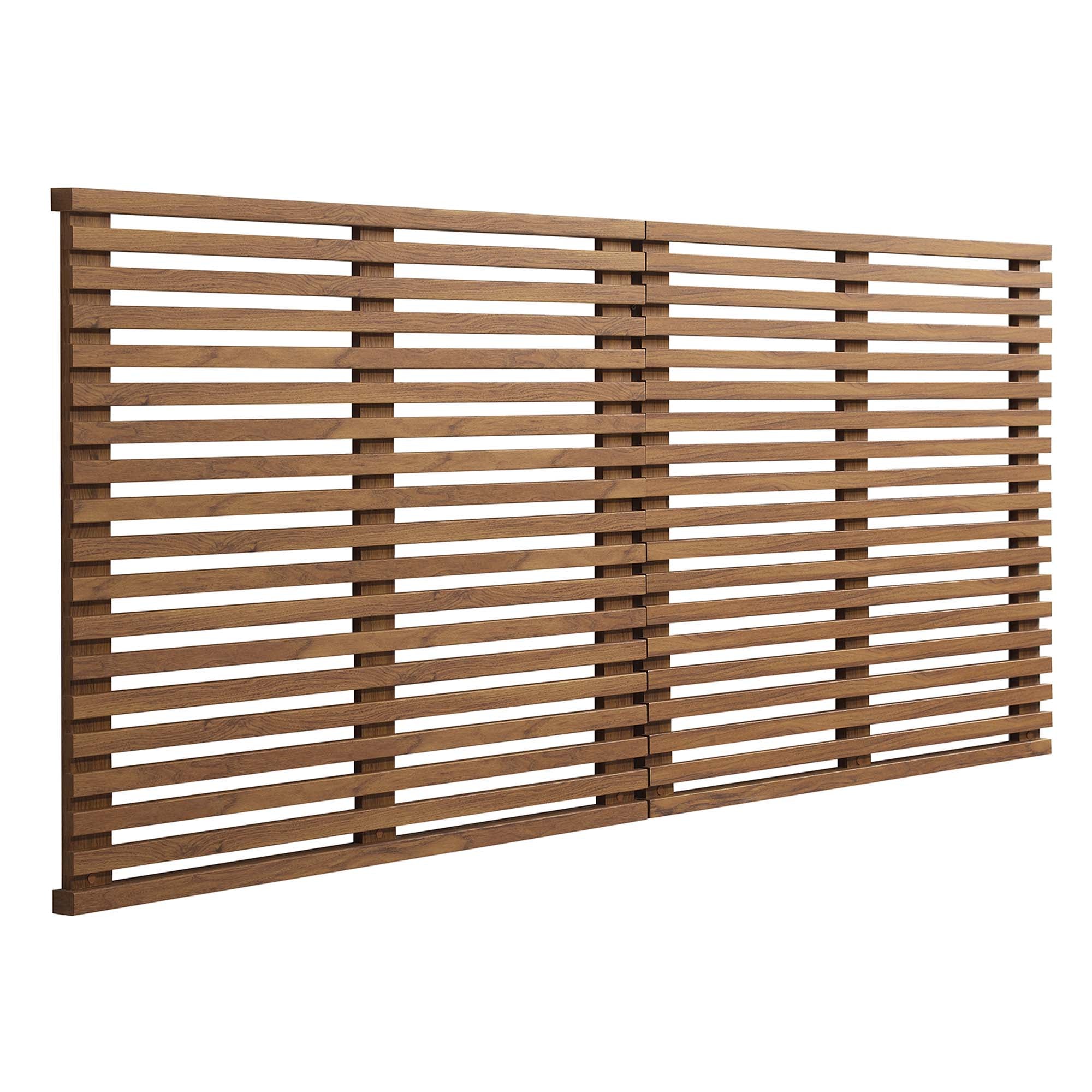 Render Wall Mount King Headboard, Walnut