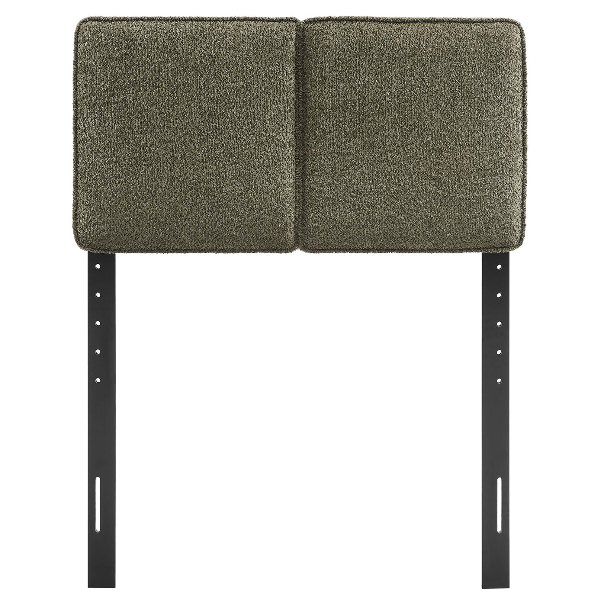 Lindee Boucle Fabric Twin Headboard, Sage