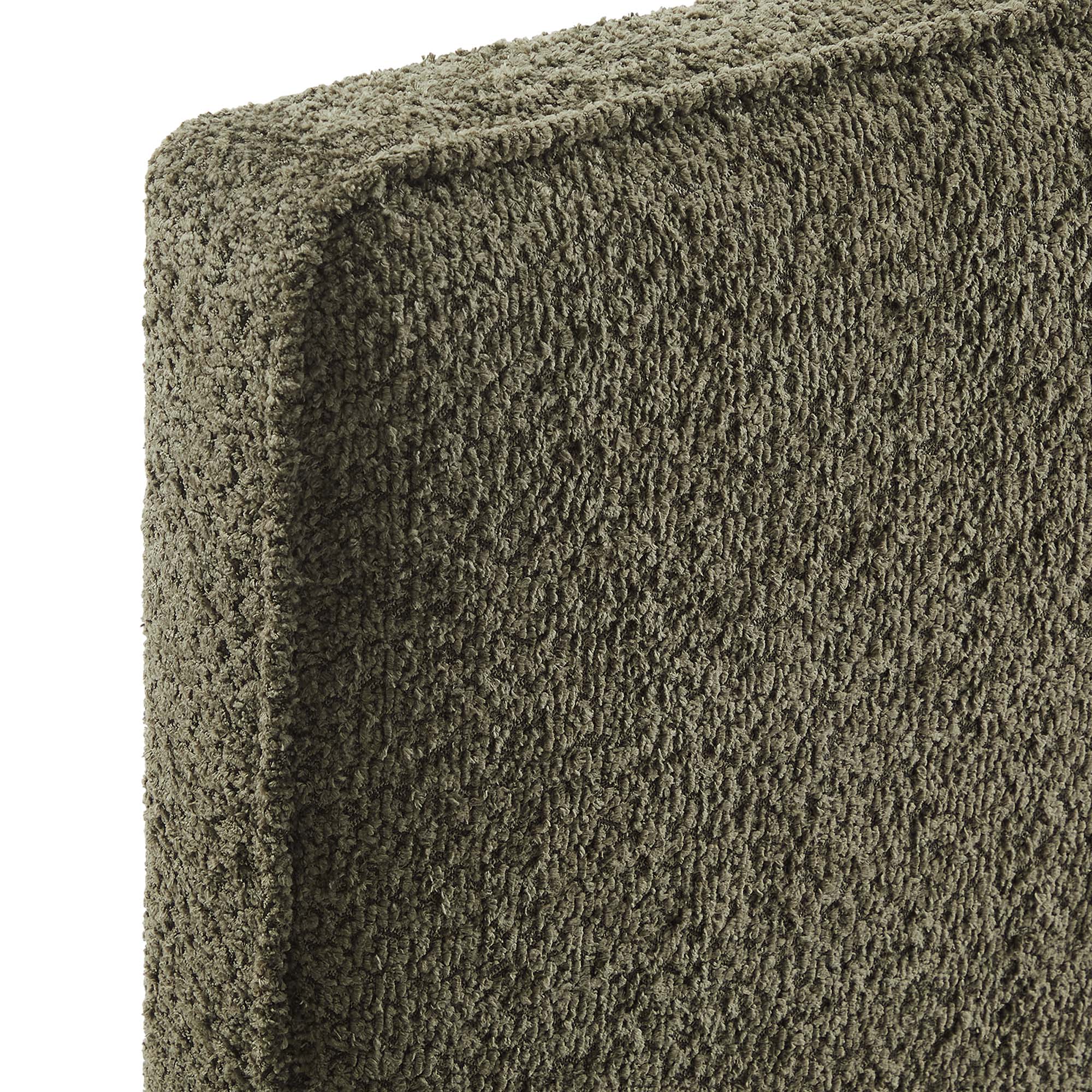 Lindee Boucle Fabric Queen Headboard, Sage
