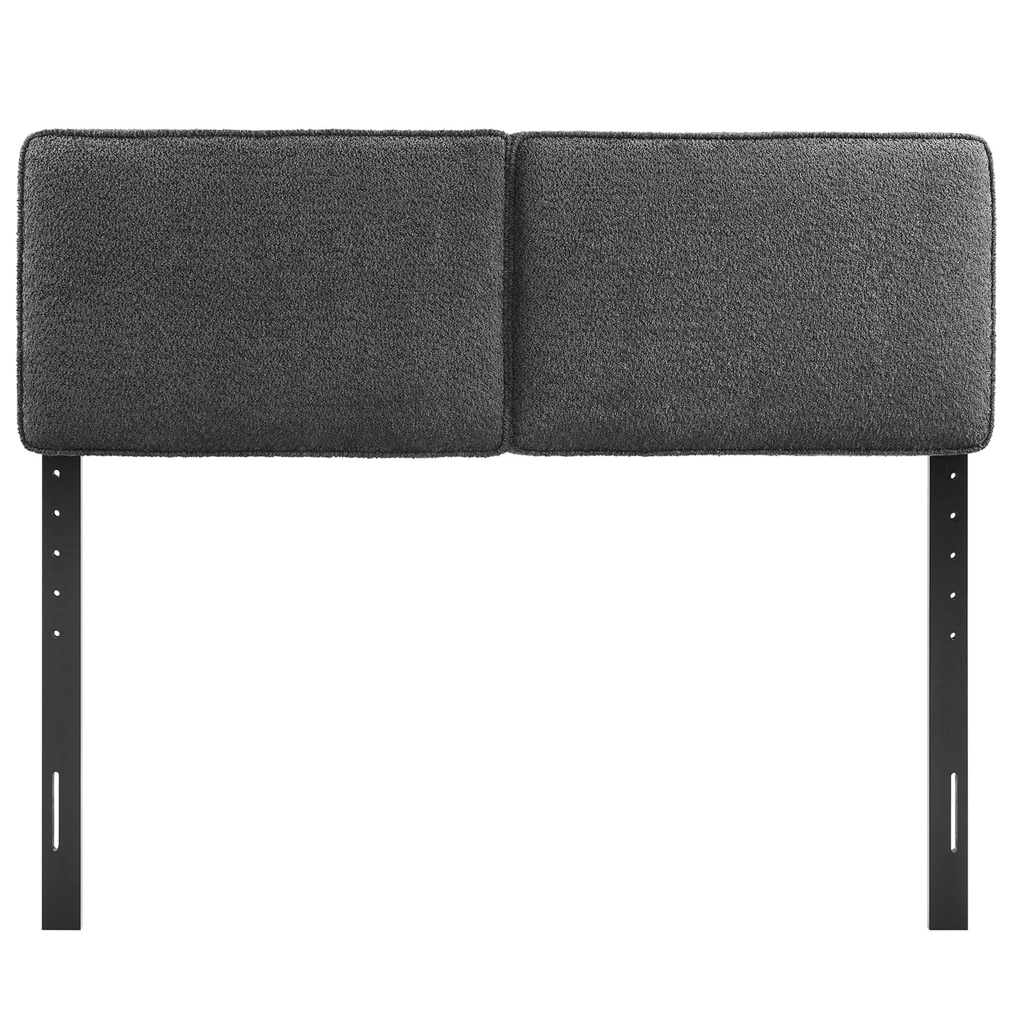 Lindee Boucle Fabric Queen Headboard, Slate