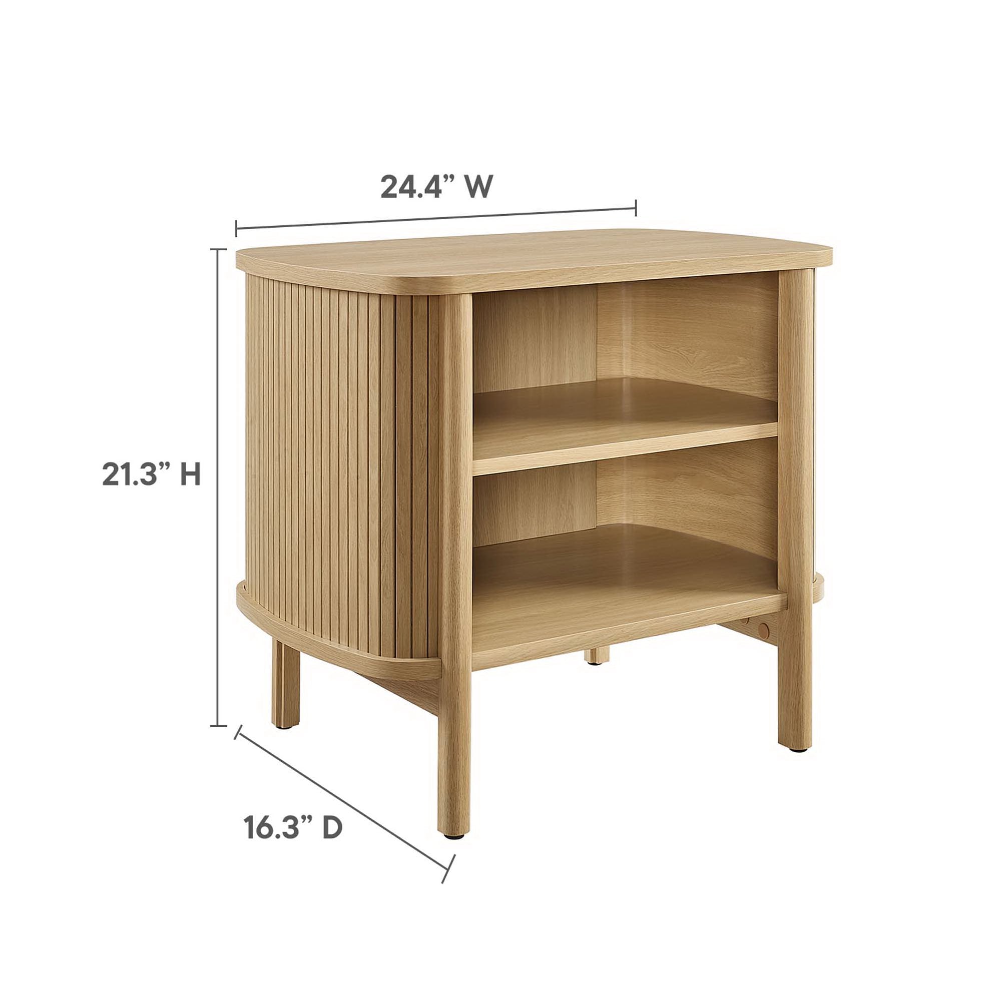 Cadence Open Nightstand, Oak
