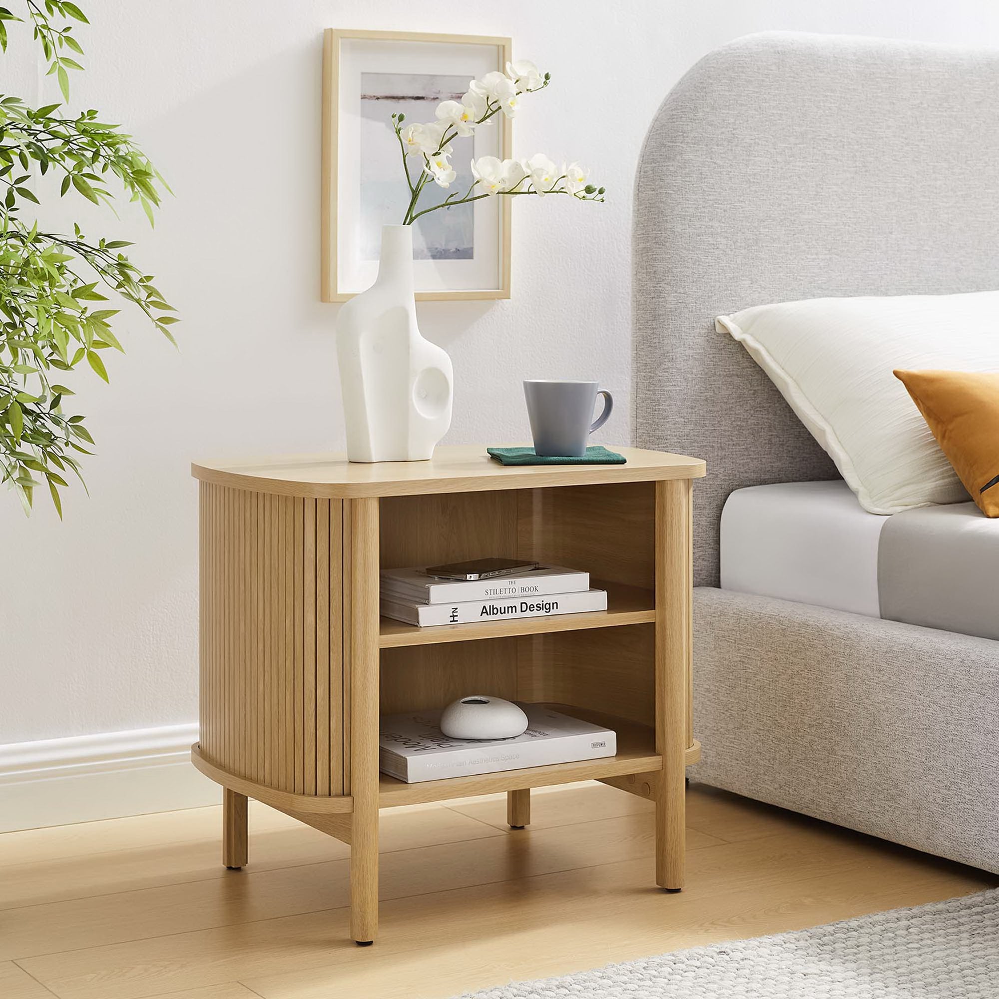 Cadence Open Nightstand, Oak