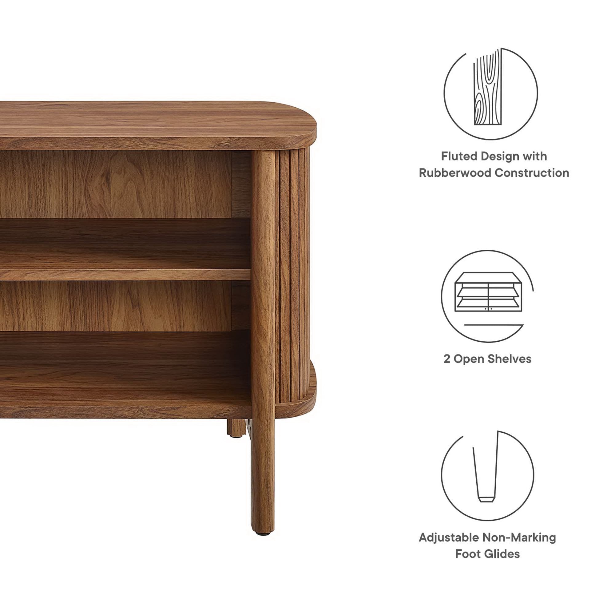 Cadence Open Nightstand, Walnut