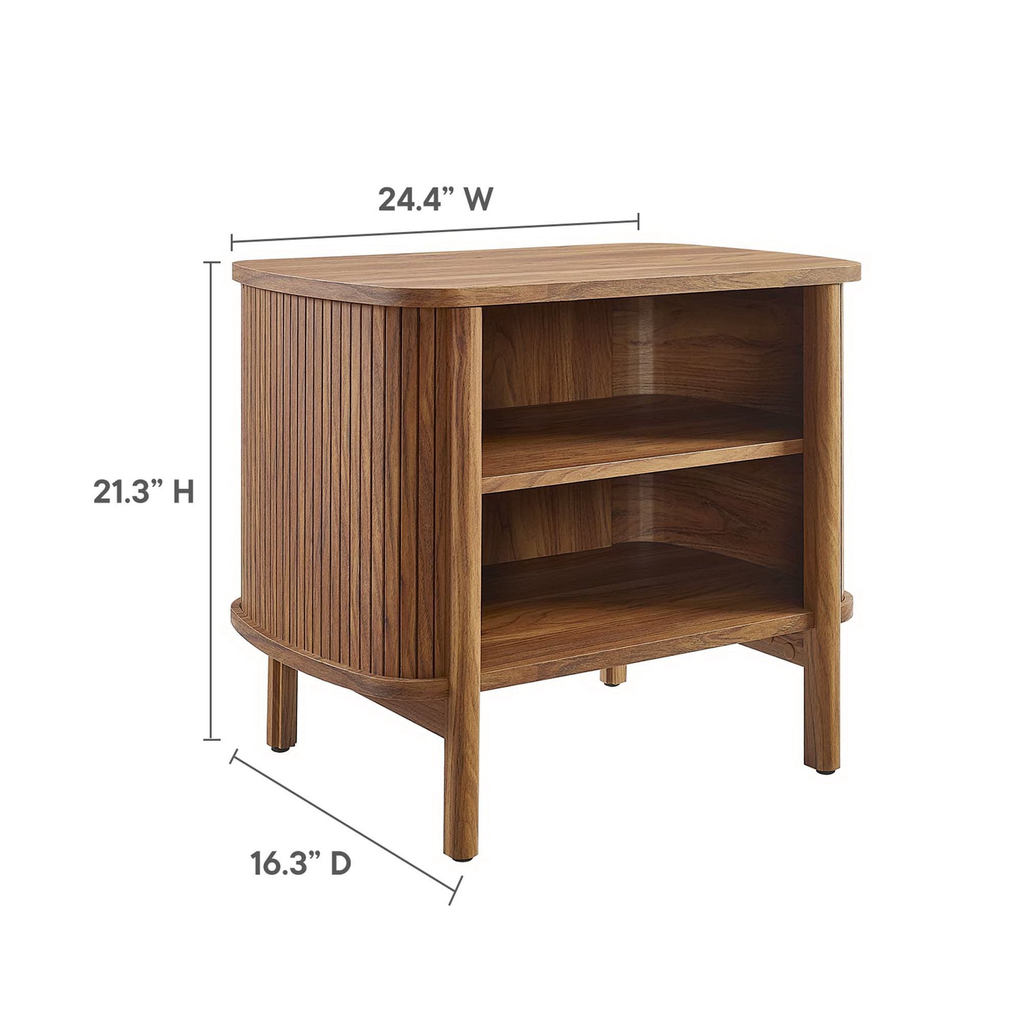 Cadence Open Nightstand, Walnut