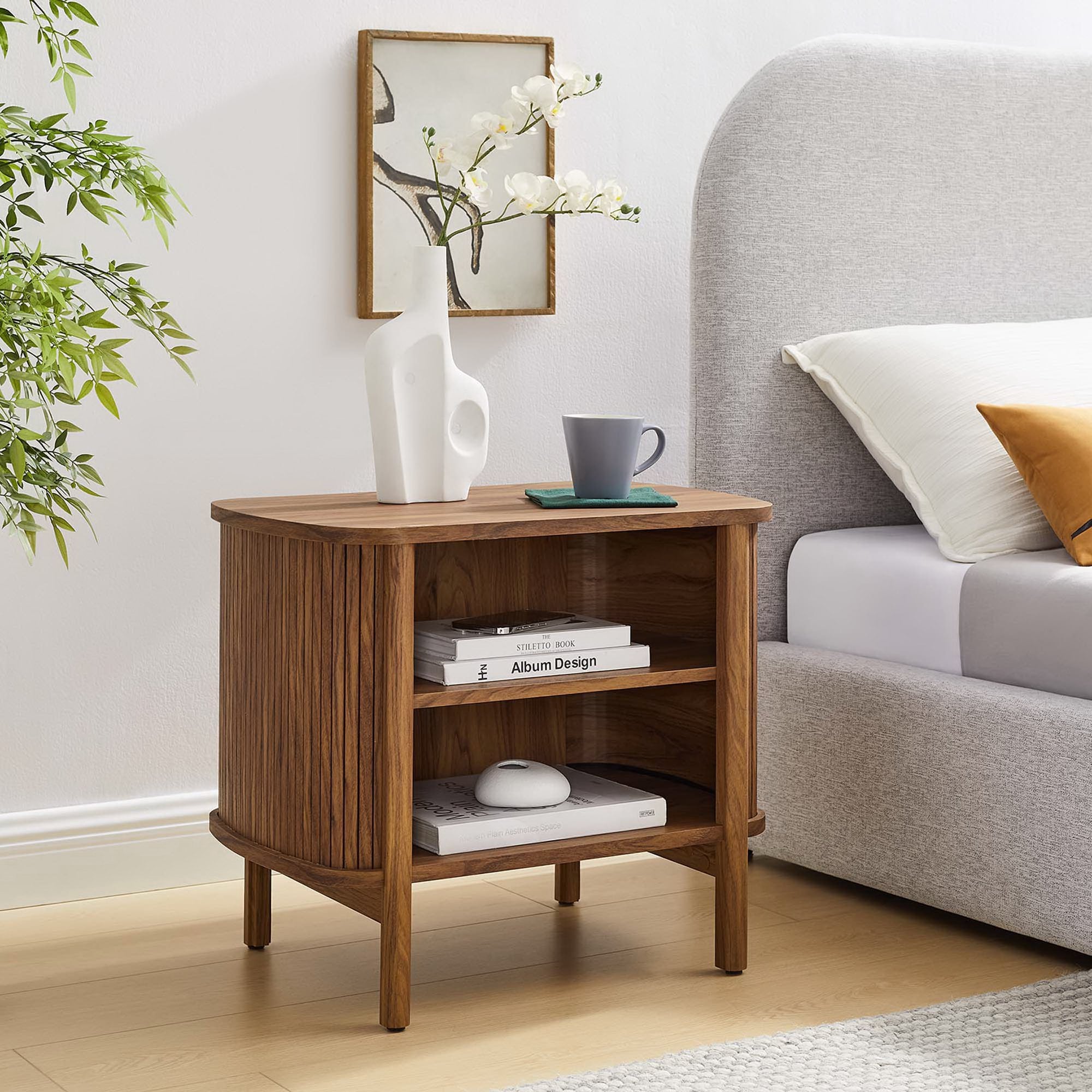 Cadence Open Nightstand, Walnut