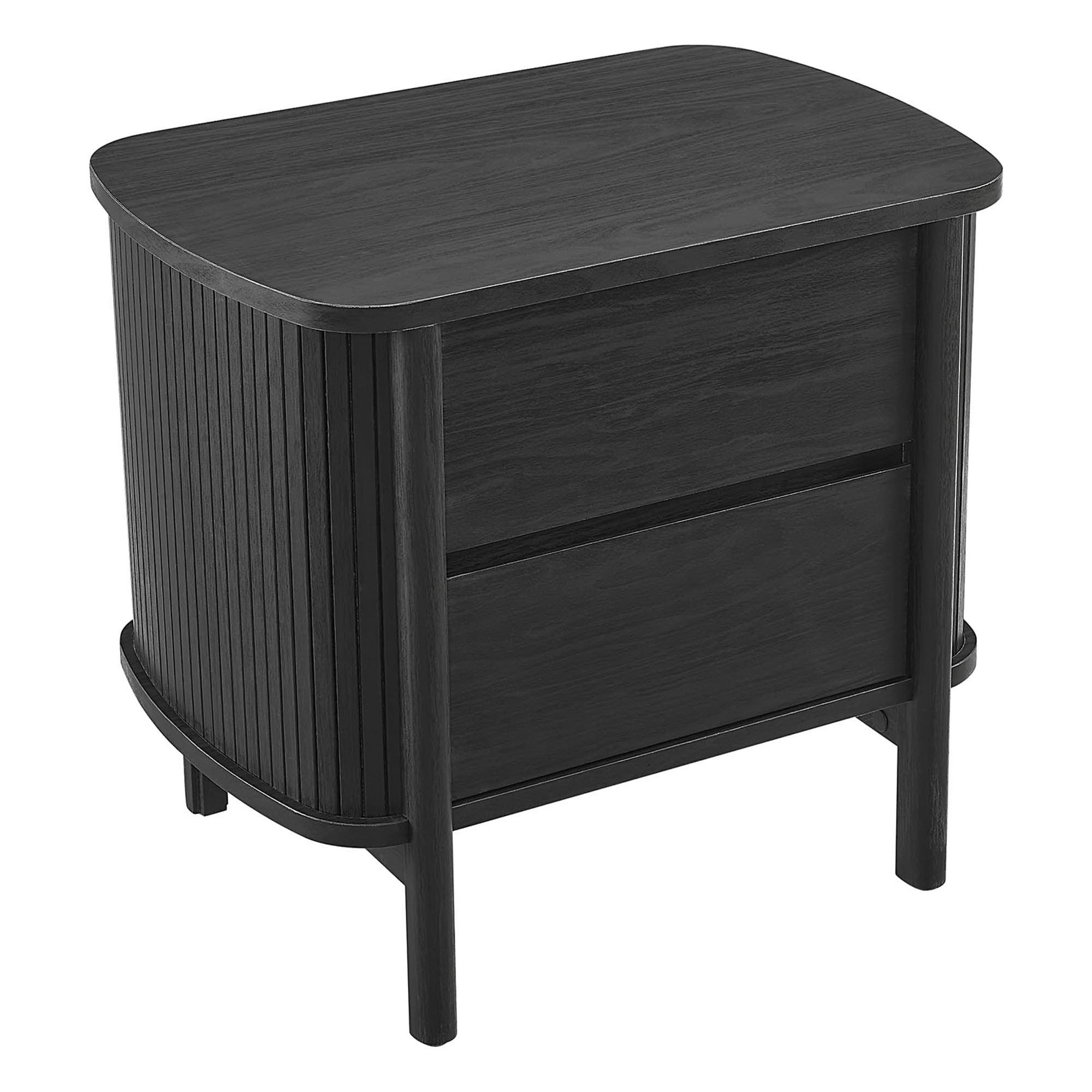 Cadence 2-Drawer Nightstand, Black