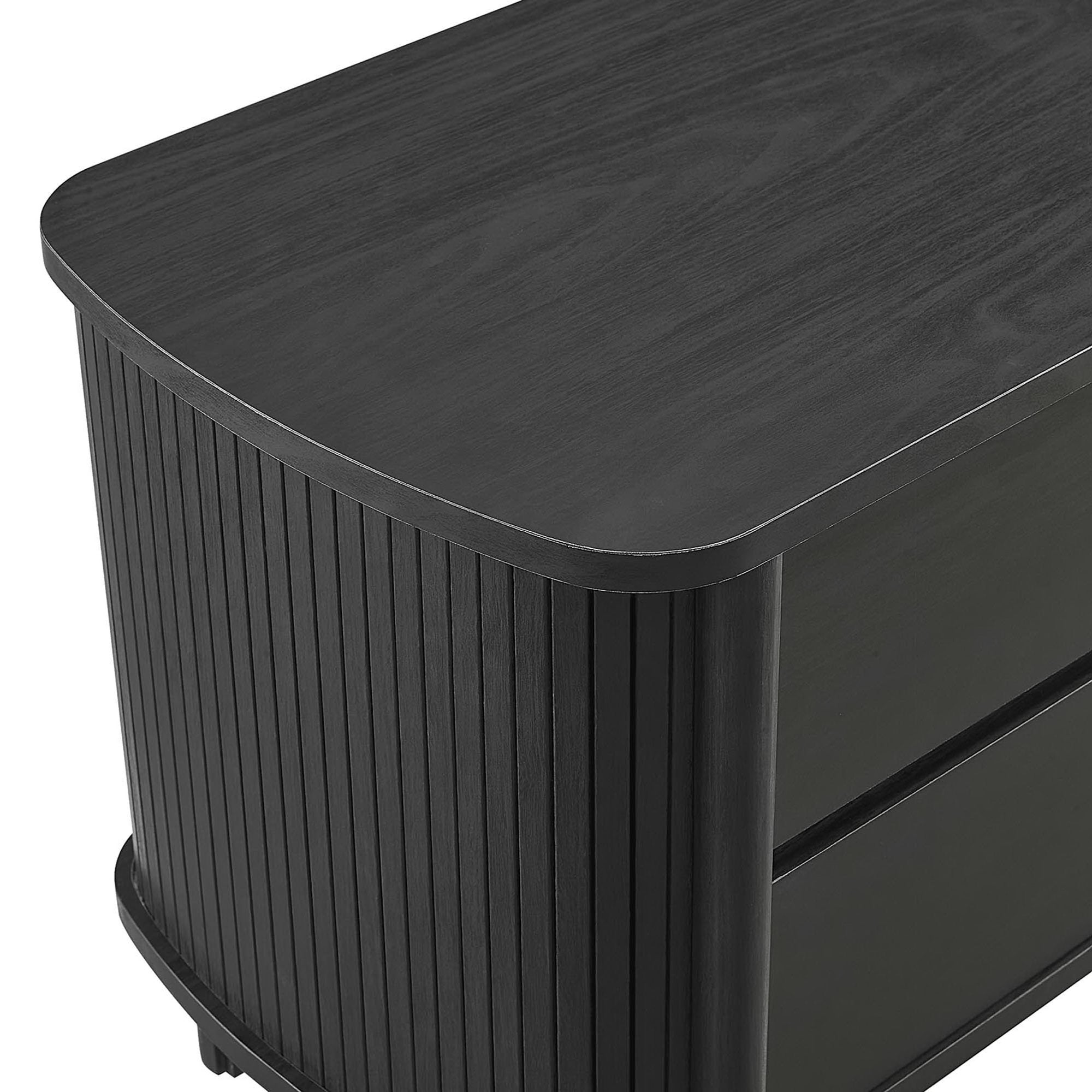 Cadence 2-Drawer Nightstand, Black