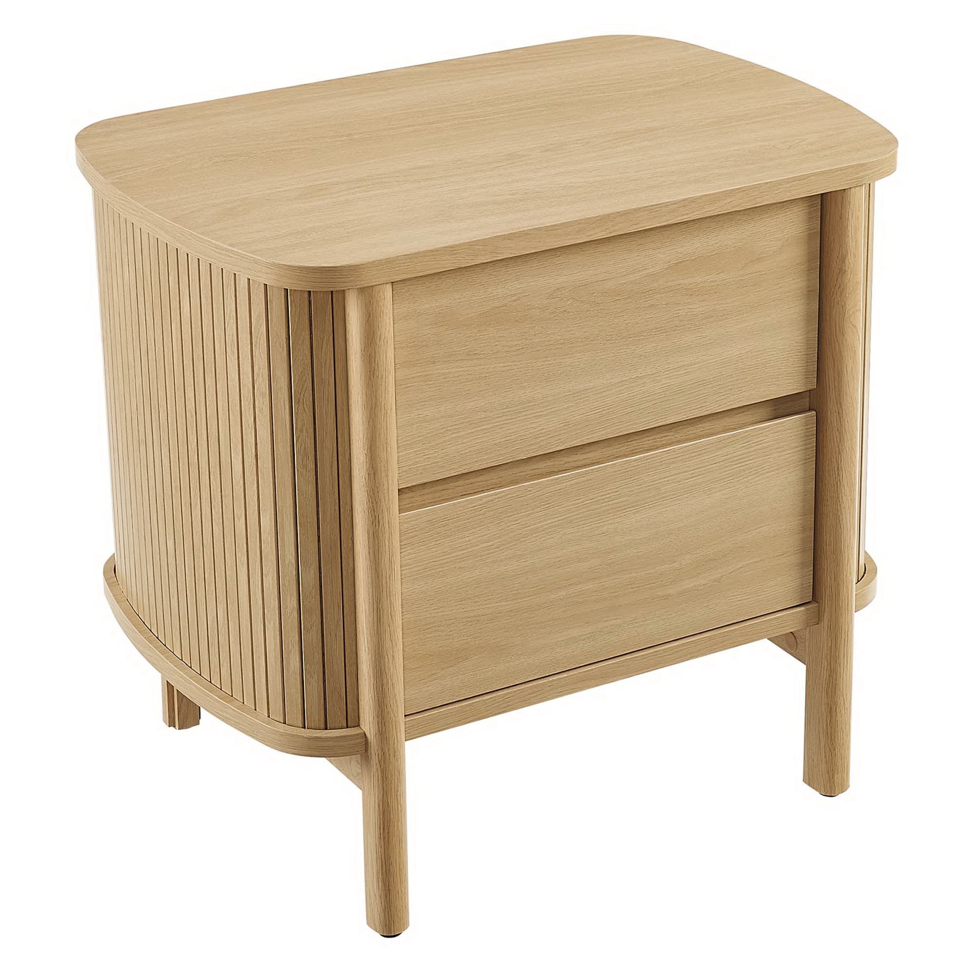 Cadence 2-Drawer Nightstand, Oak