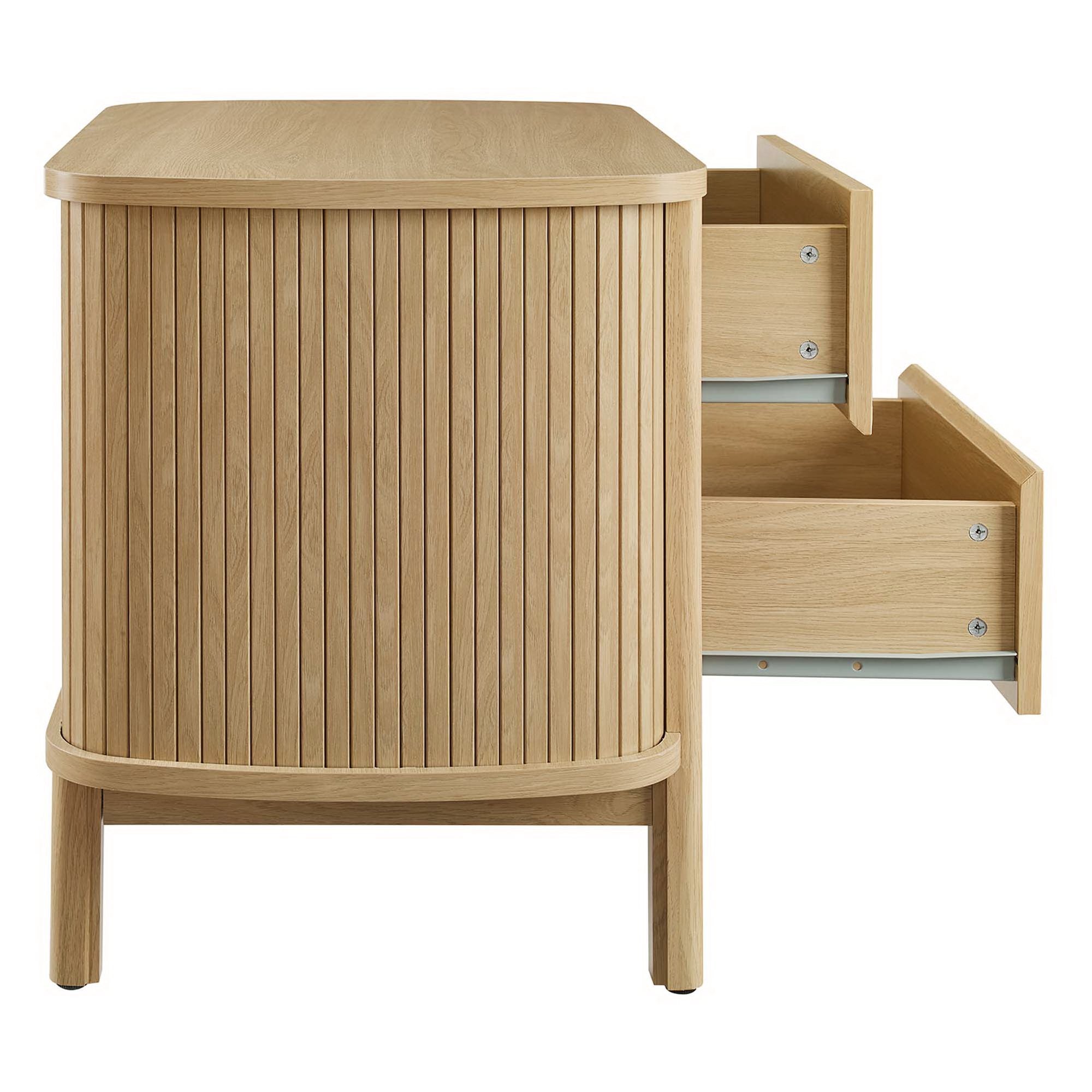 Cadence 2-Drawer Nightstand, Oak