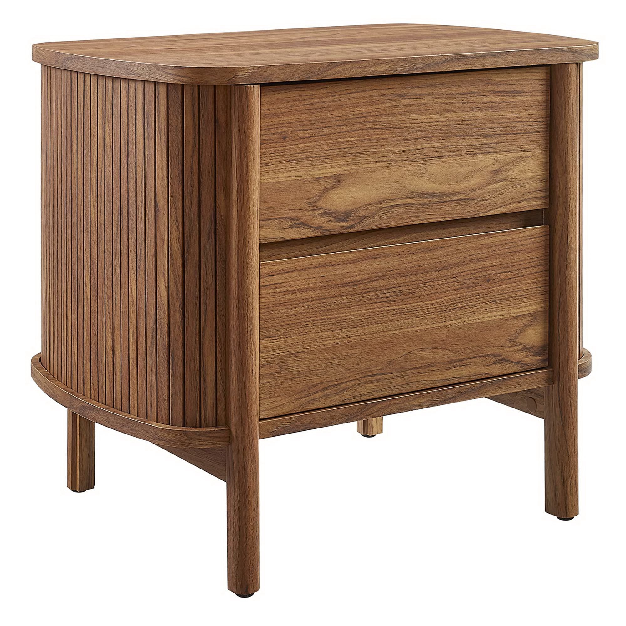 Cadence 2-Drawer Nightstand, Walnut