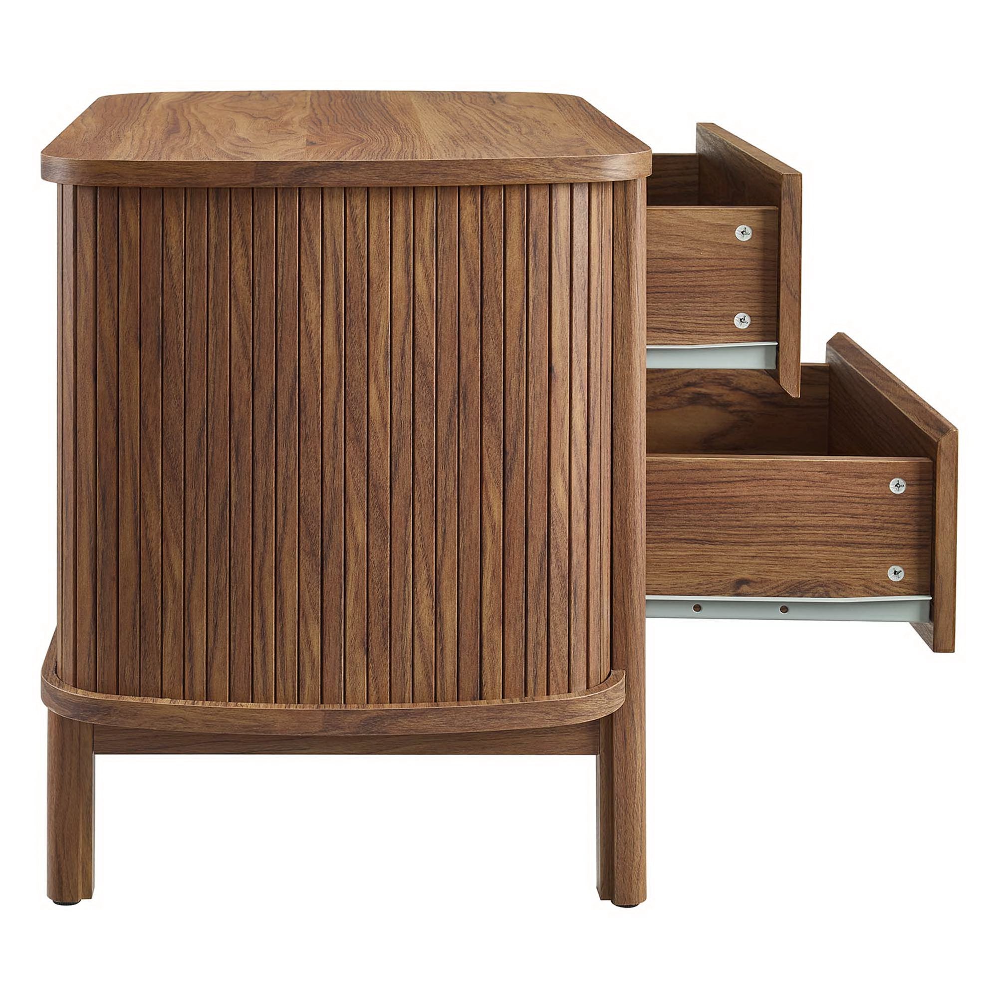 Cadence 2-Drawer Nightstand, Walnut