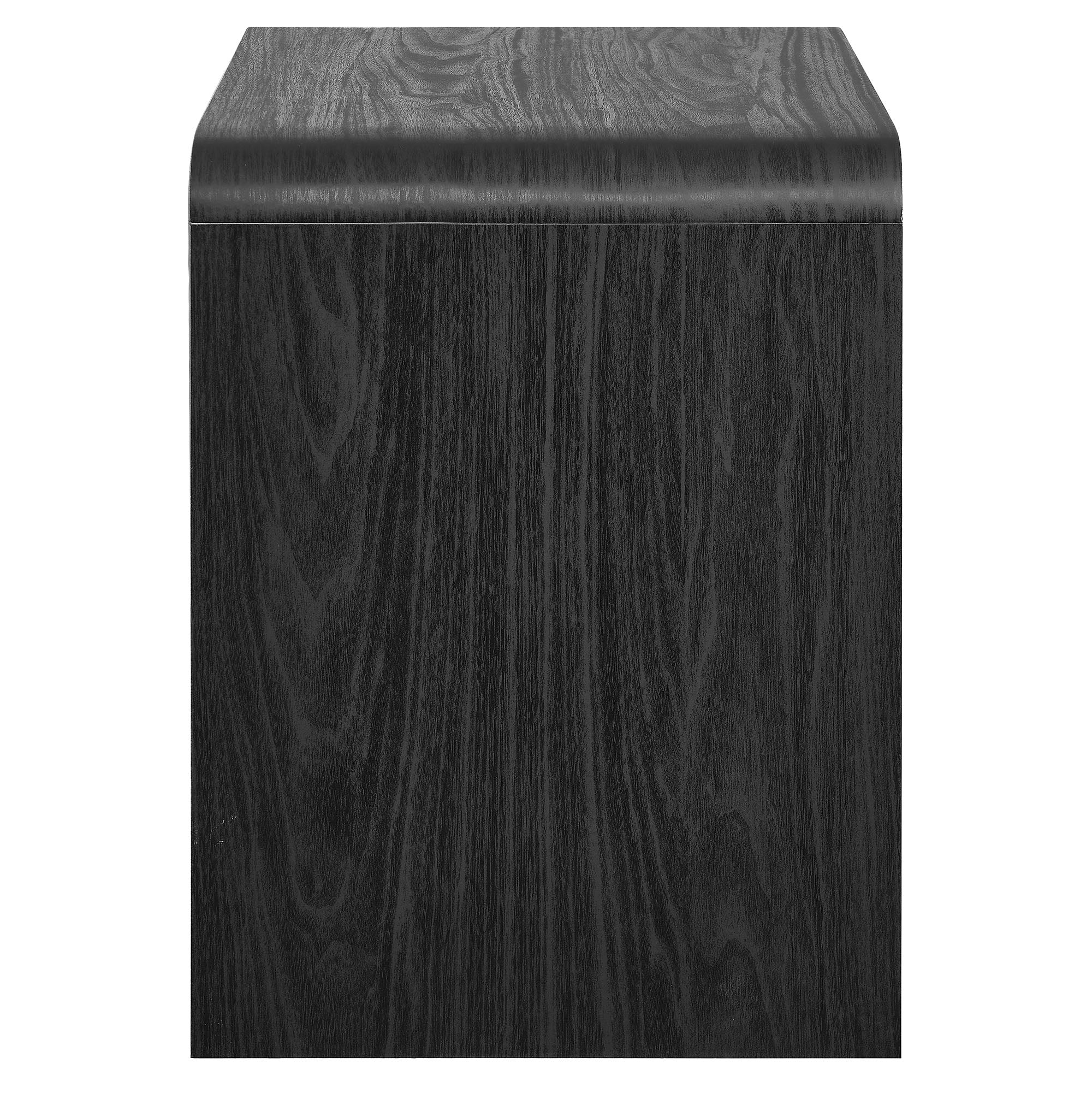 Toscana 2-Drawer Nightstand, Black