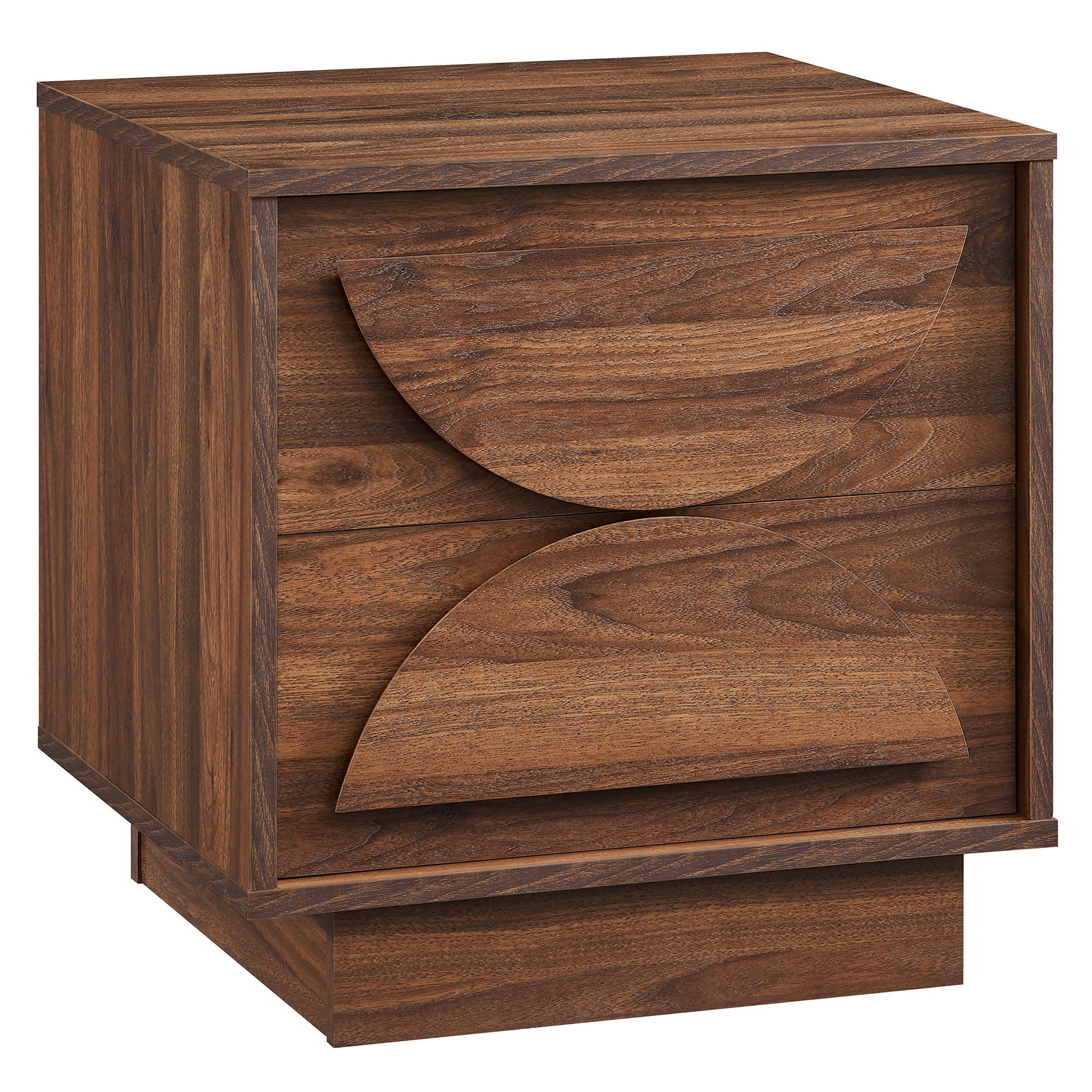 Bulwark 2-Drawer Nightstand, Walnut