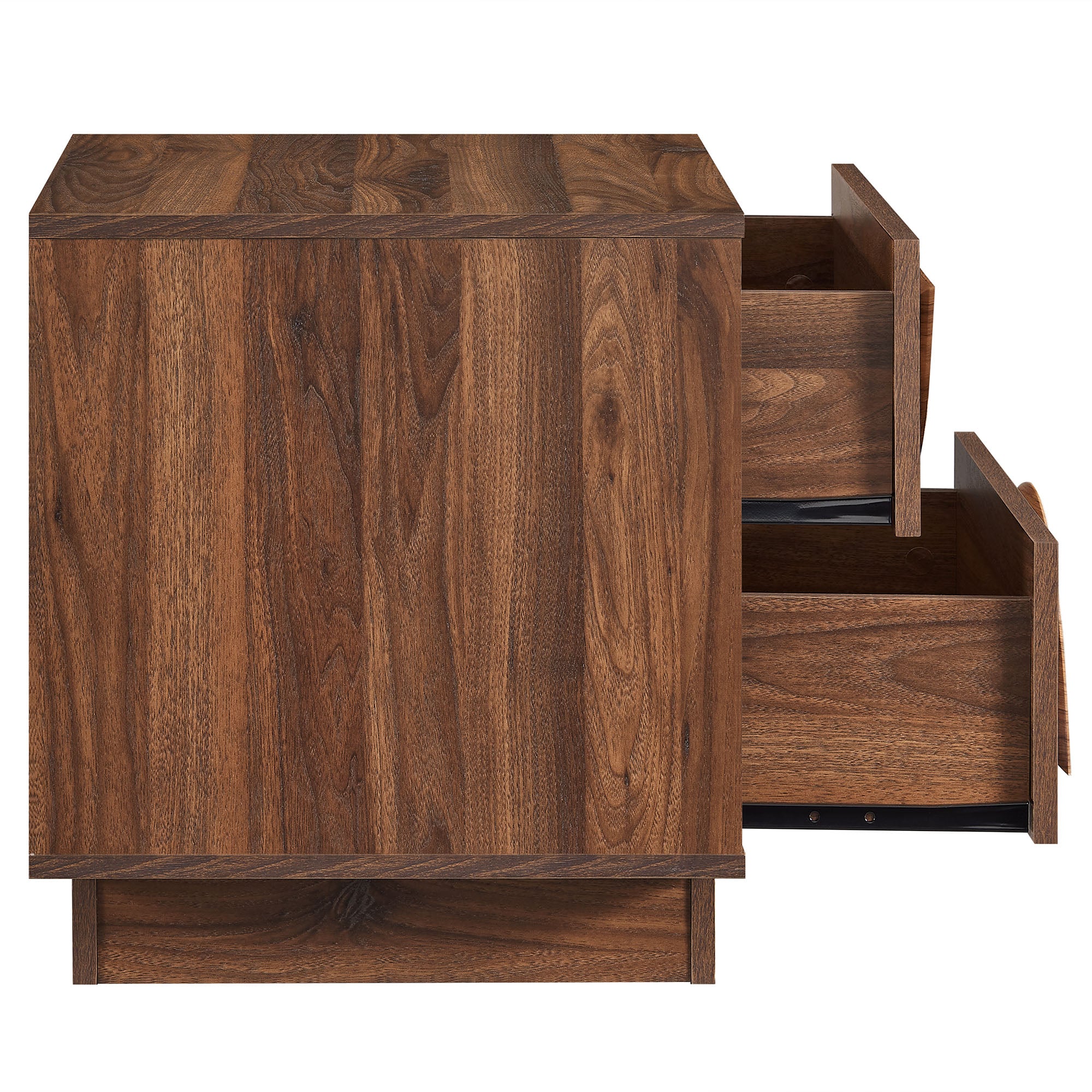 Bulwark 2-Drawer Nightstand, Walnut