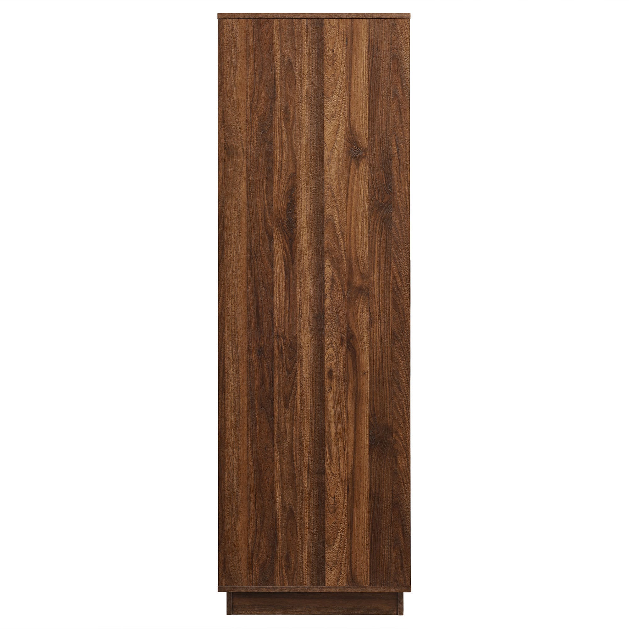 Bulwark 3-Door Wardrobe Closet, Walnut