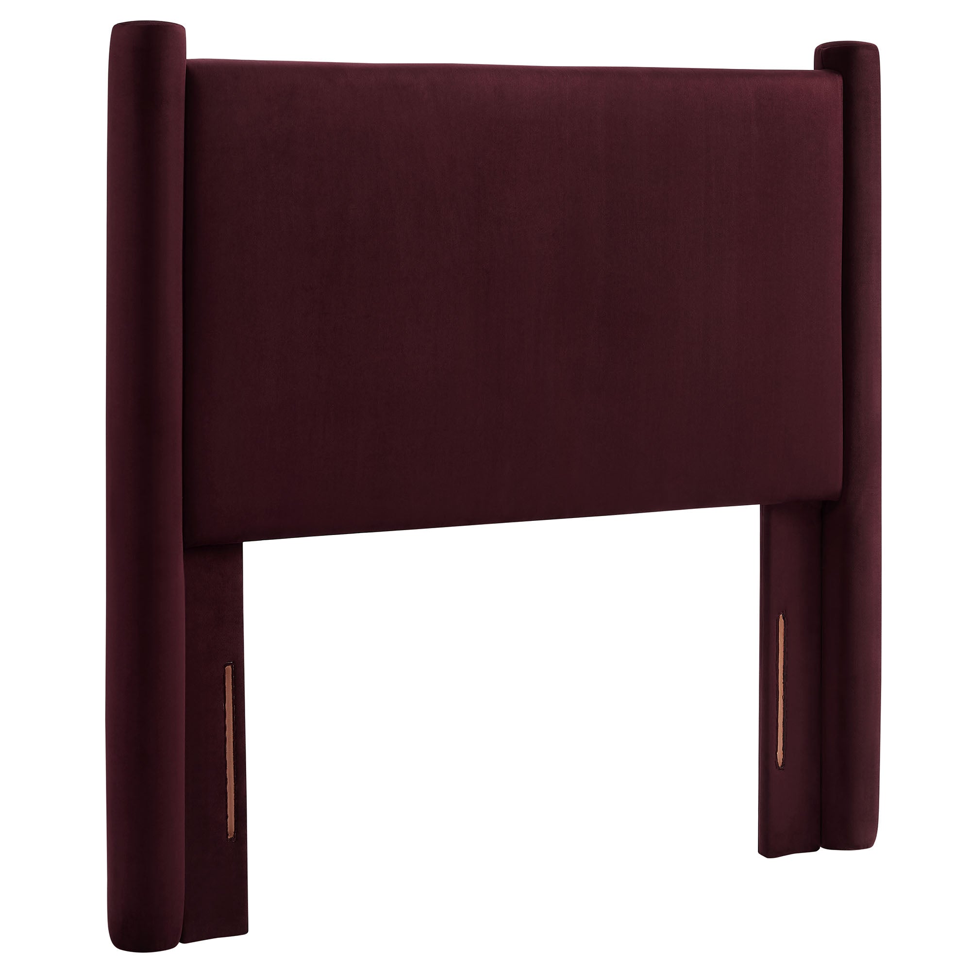 Rael Performance Velvet Twin Headboard, Mulberry