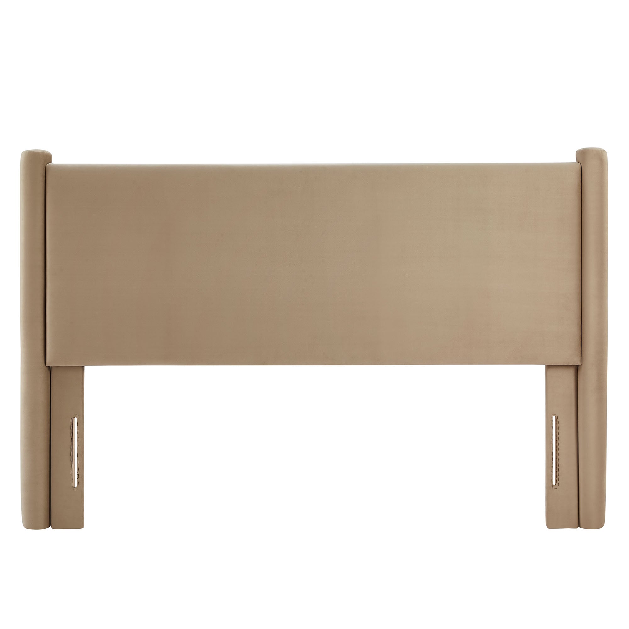 Rael Performance Velvet King Headboard, Taupe