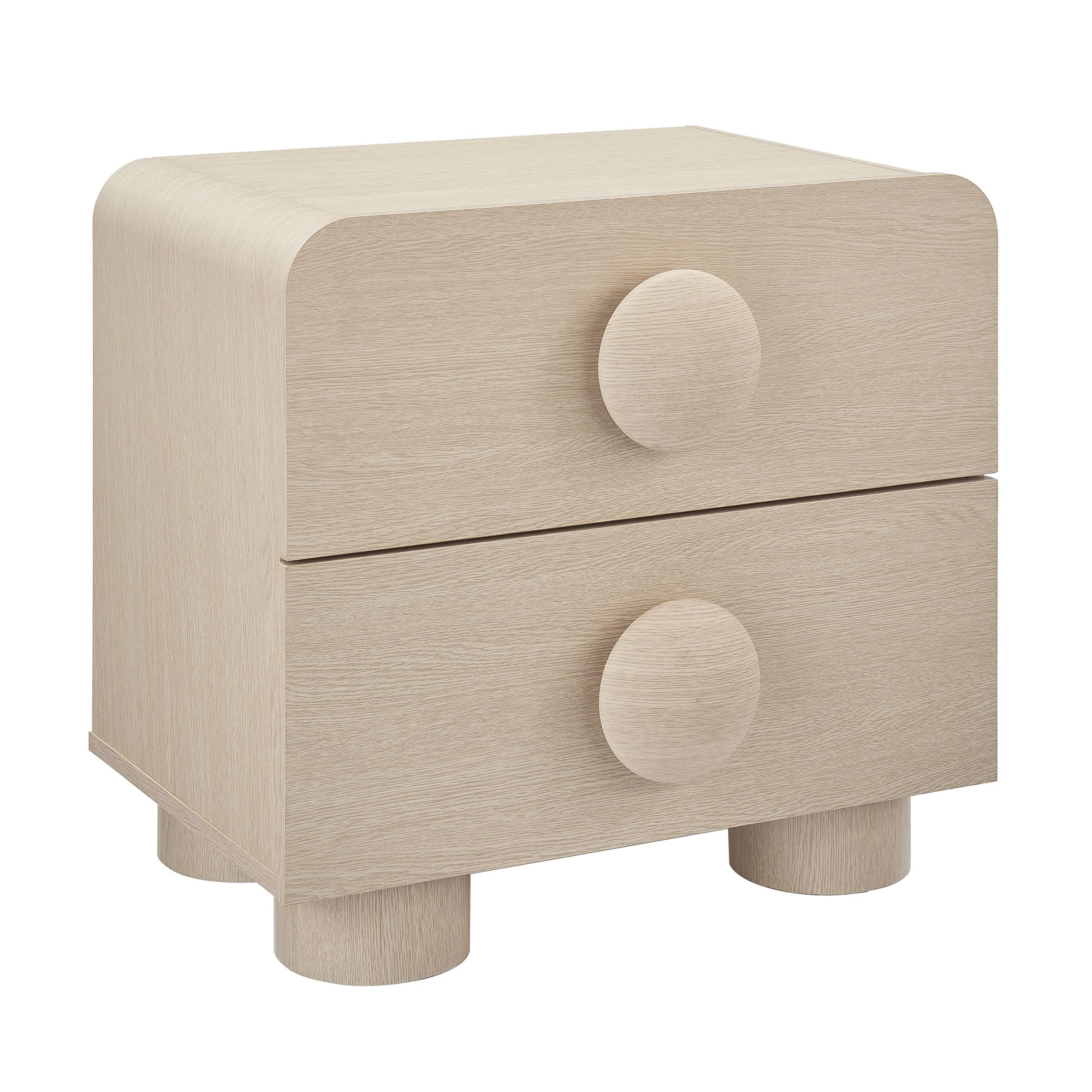 Sonnet 2-Drawer Nightstand, Ash
