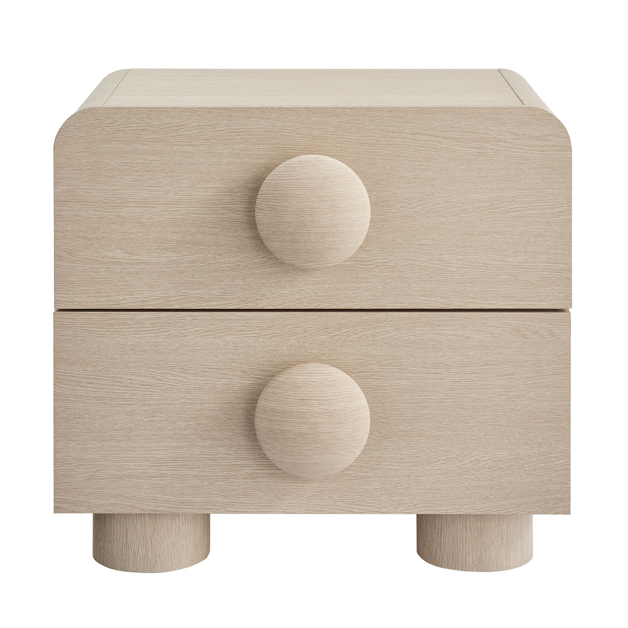 Sonnet 2-Drawer Nightstand, Ash