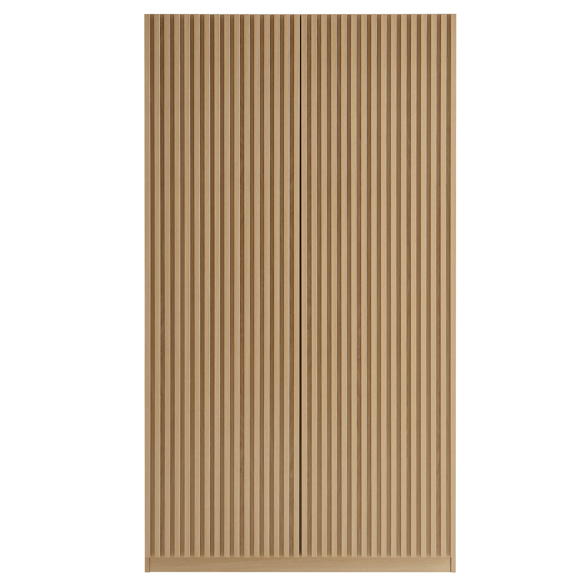 Render 2-Door Wardrobe Closet, Oak