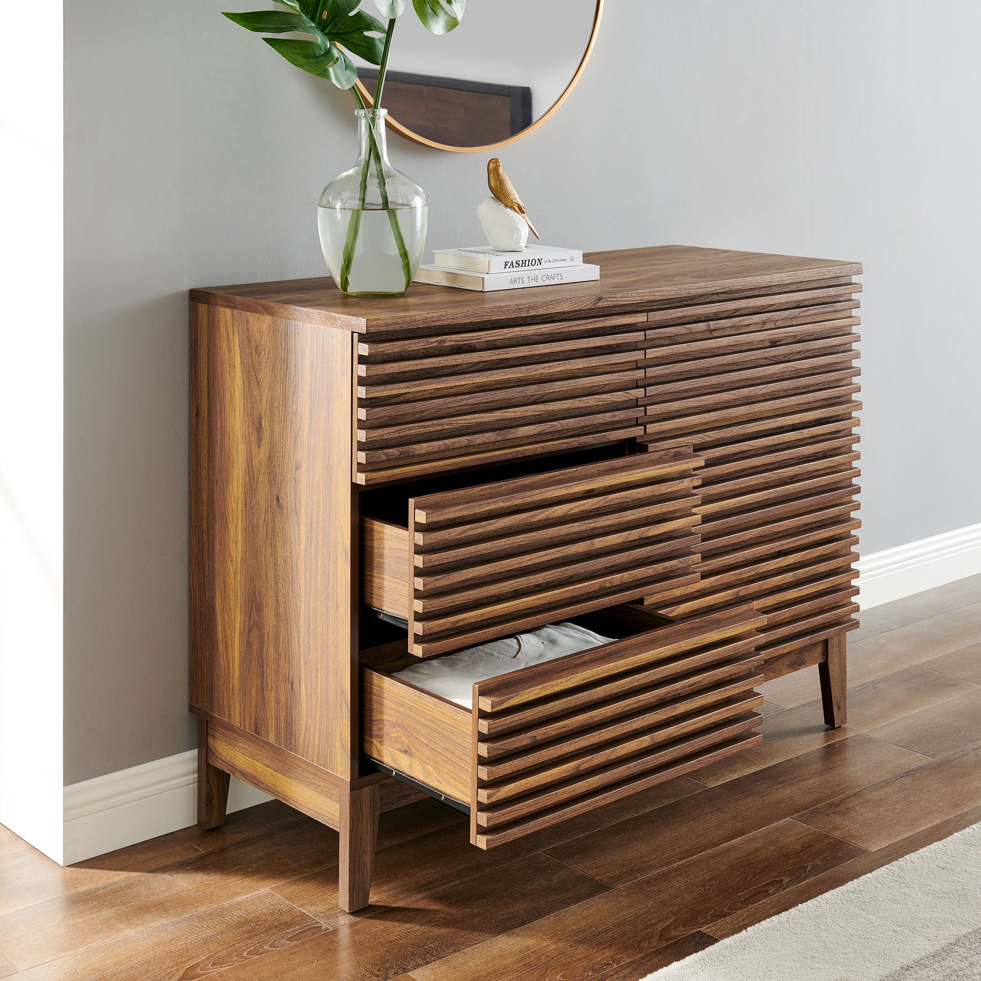 Render 47" 6-Drawer Dresser, Walnut