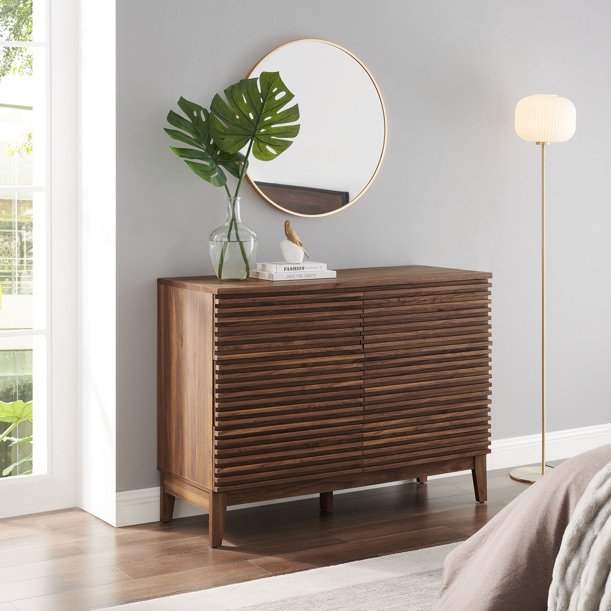 Render 47" 6-Drawer Dresser, Walnut