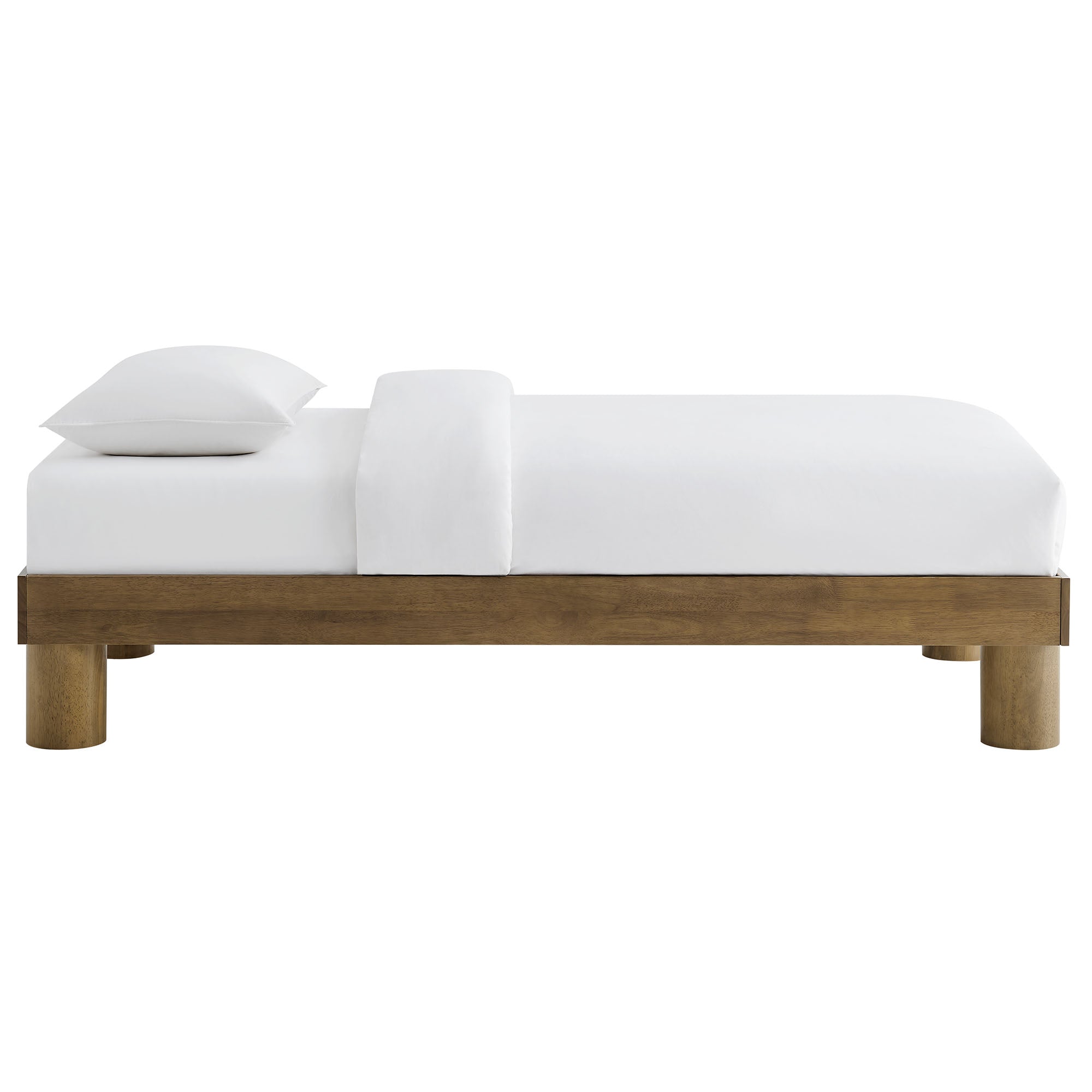 Runa Wood Twin Platform Bed, French Oak