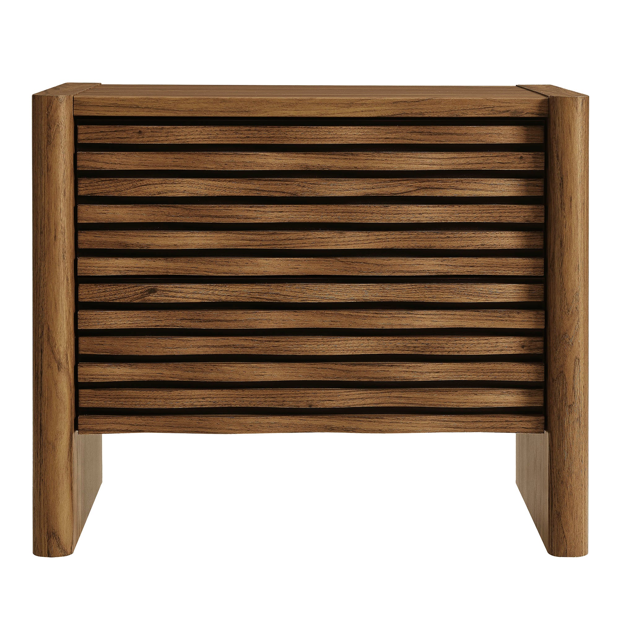 Emric Wave Nightstand, Walnut