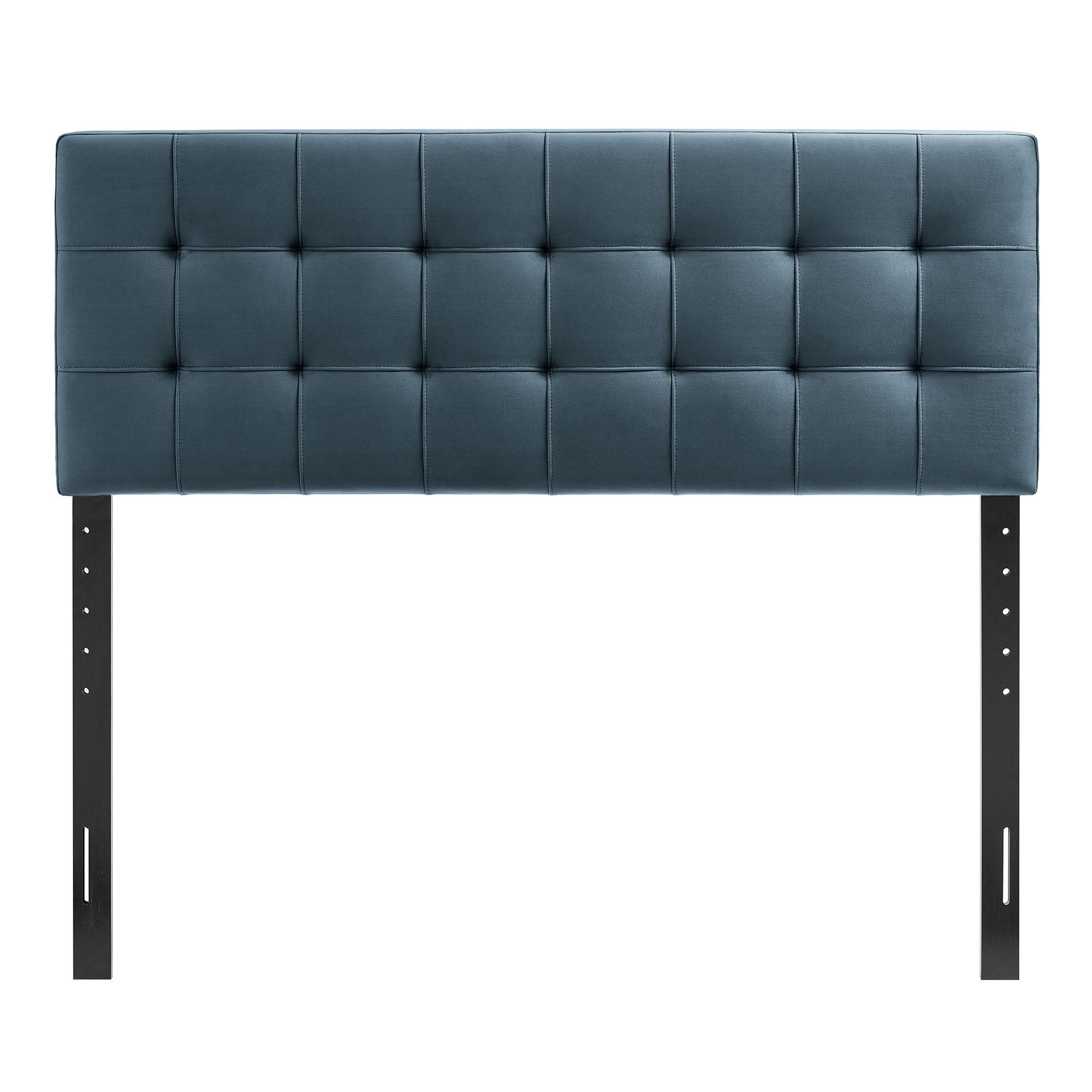 Lily Stain-Resistant Performance Velvet Full Size Headboard, Cadet Blue
