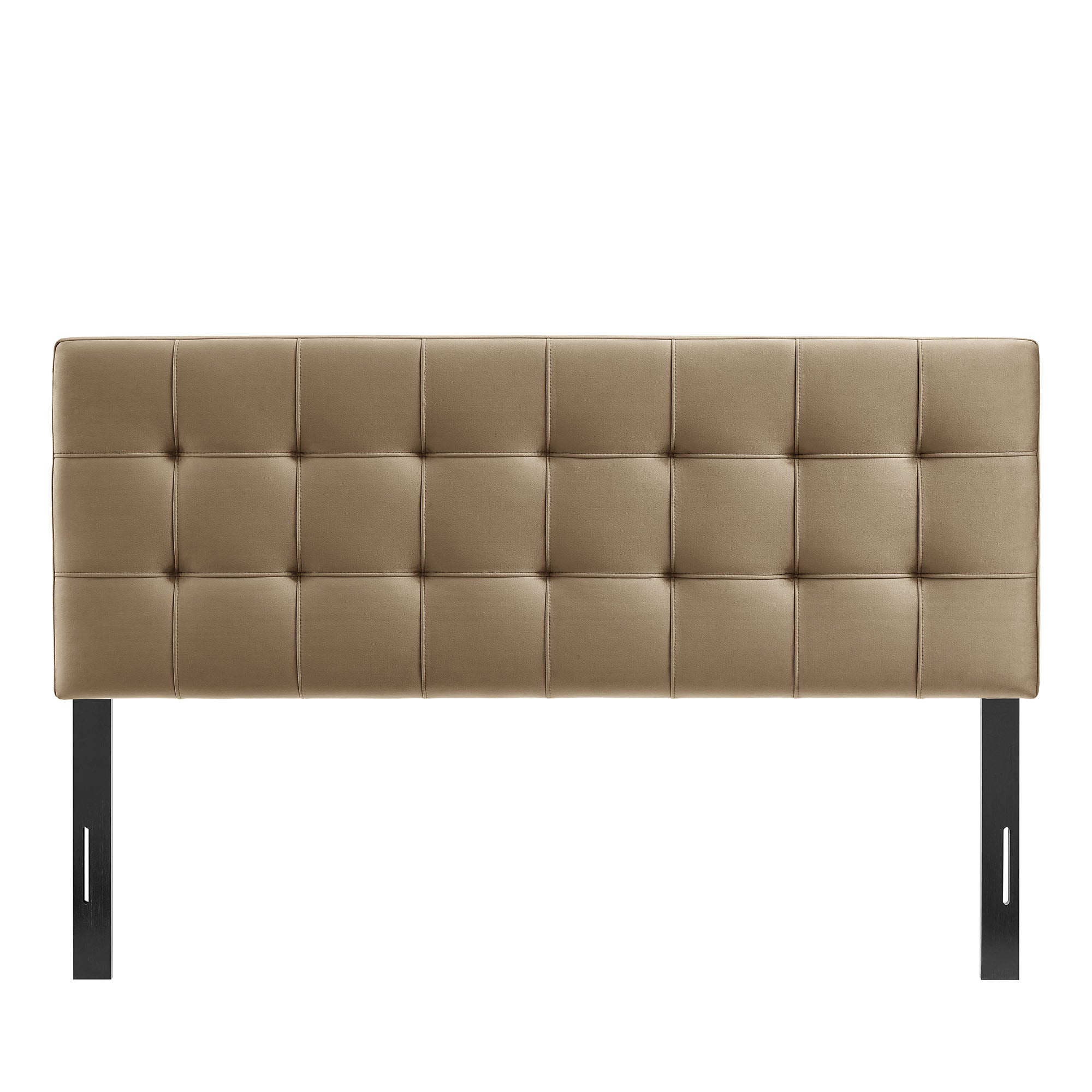 Lily Stain-Resistant Performance Velvet Full Size Headboard, Taupe