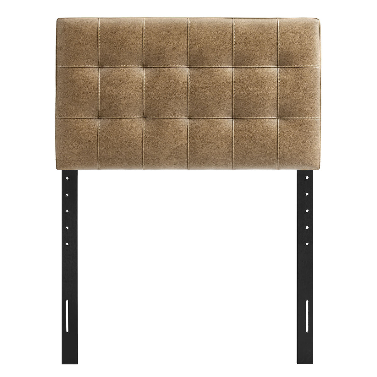 Lily Vegan Leather Twin Size Headboard, Toast