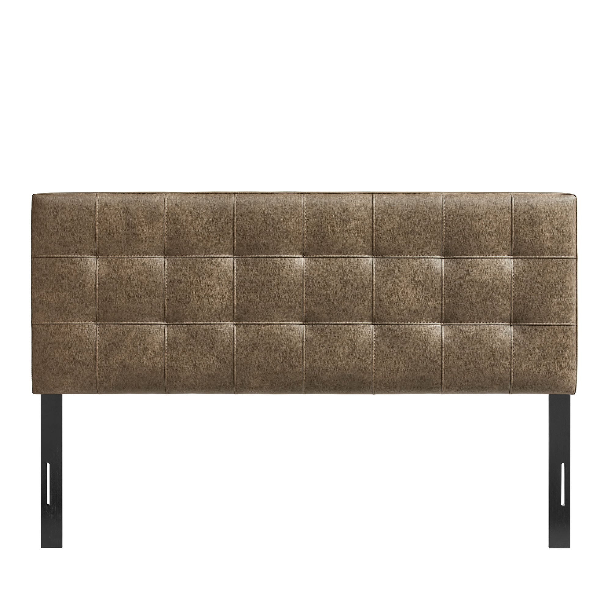 Lily Vegan Leather Full Size Headboard, Mushroom