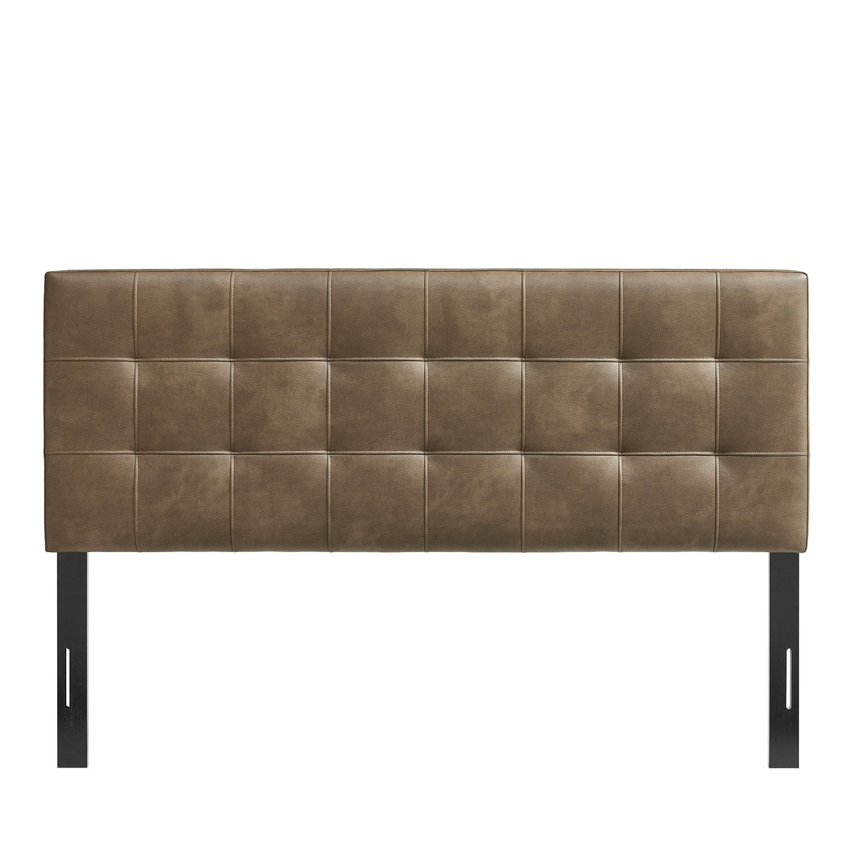 Lily Vegan Leather King Size Headboard, Mushroom