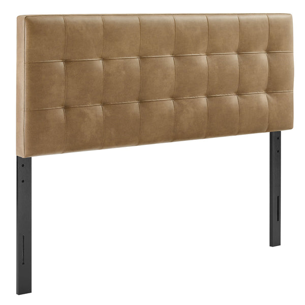 Lily Vegan Leather King Size Headboard, Toast