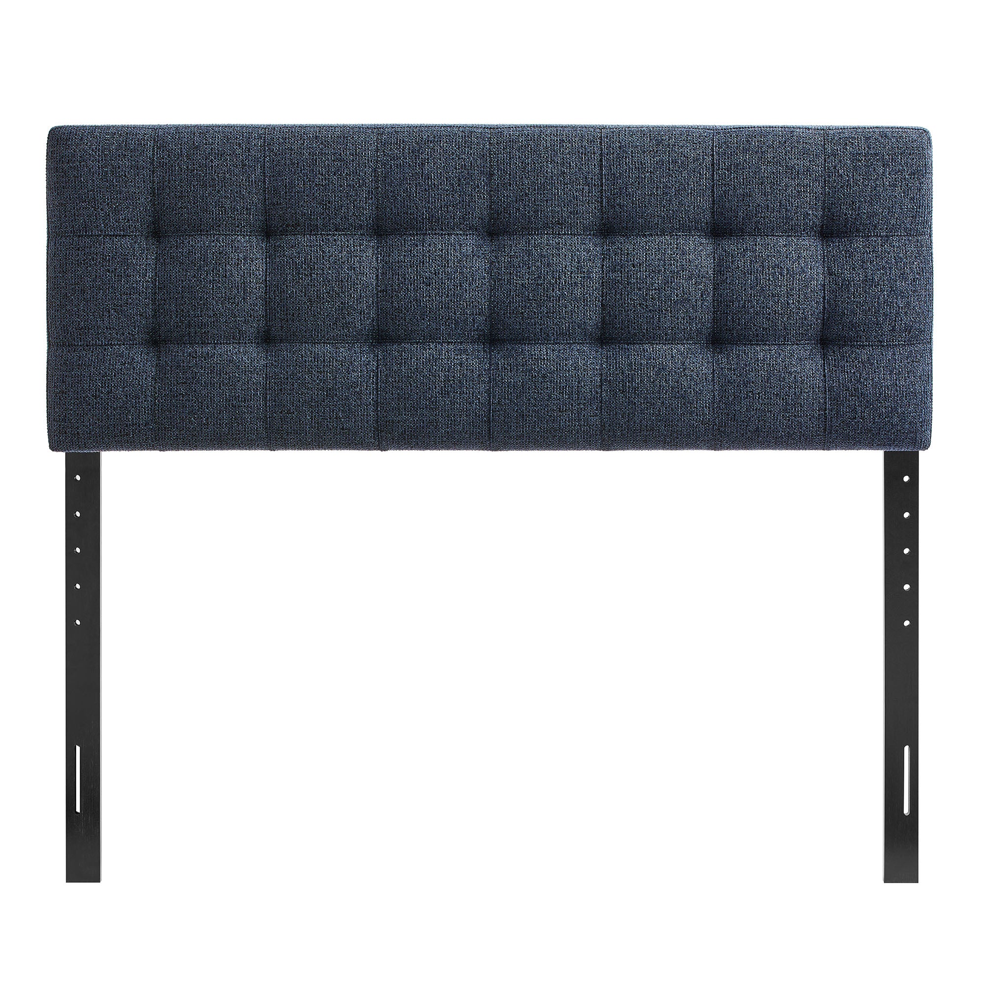 Lily Upholstered King Size Headboard, Navy Chenille