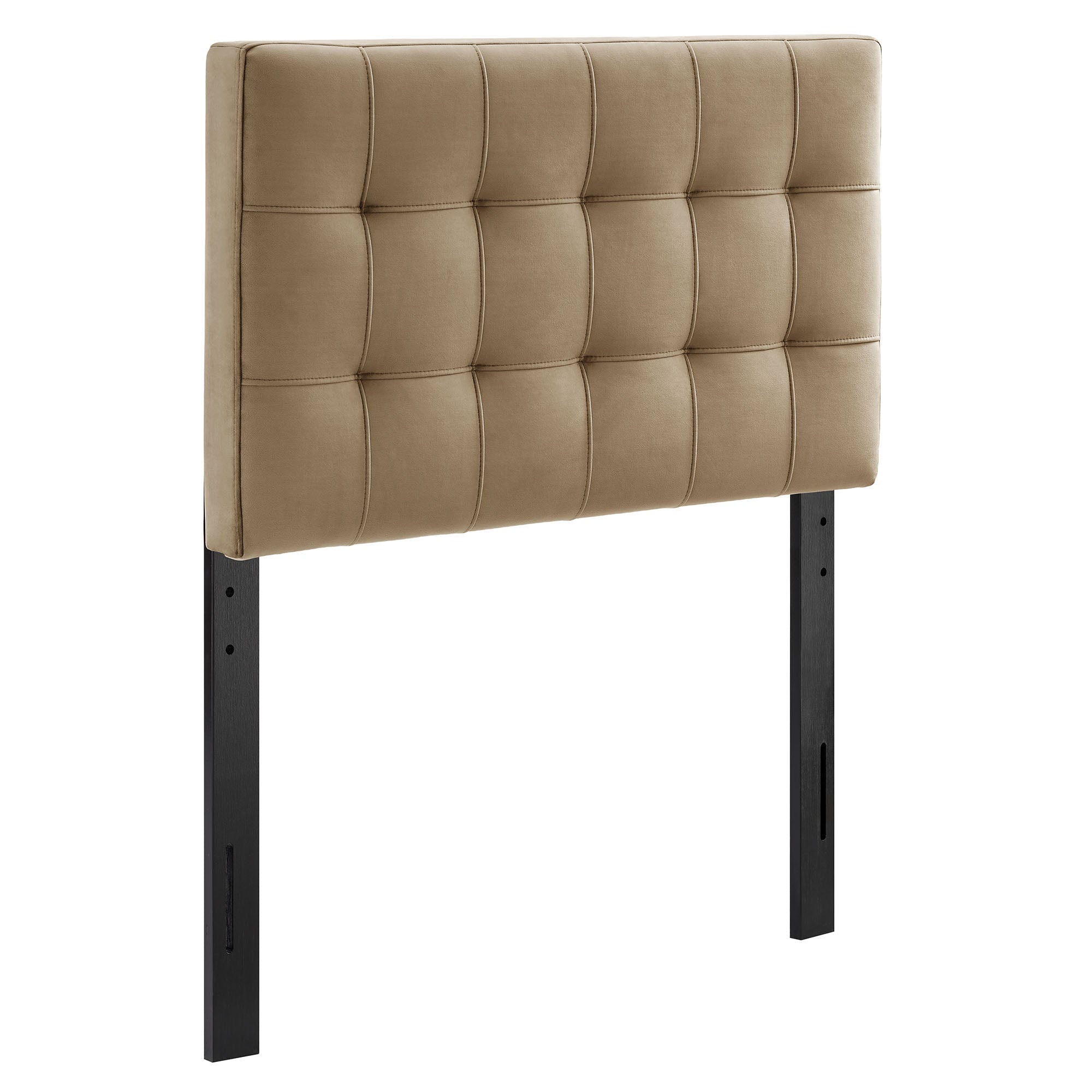Lily Stain-Resistant Performance Velvet Twin Size Headboard, Taupe