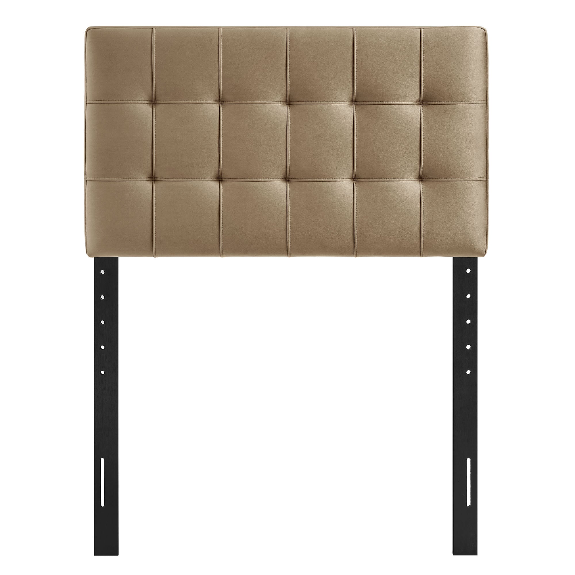 Lily Stain-Resistant Performance Velvet Twin Size Headboard, Taupe