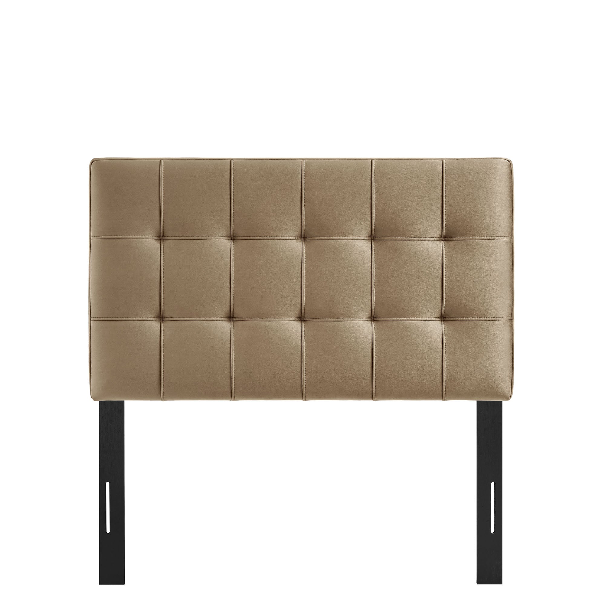 Lily Stain-Resistant Performance Velvet Twin Size Headboard, Taupe
