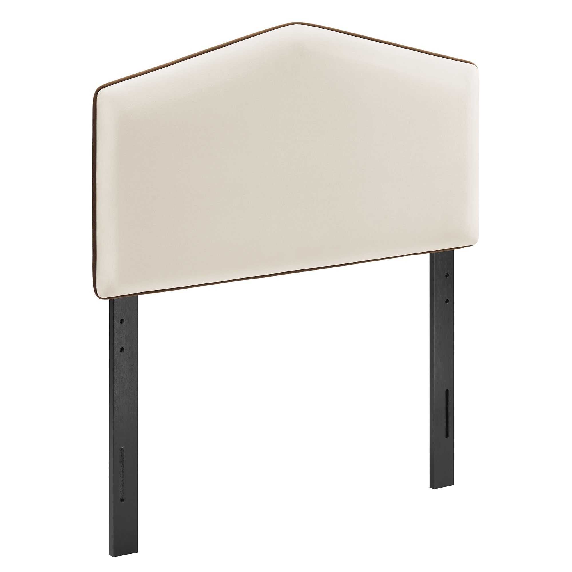 Cosette Performance Velvet Twin Size Headboard, Alabaster