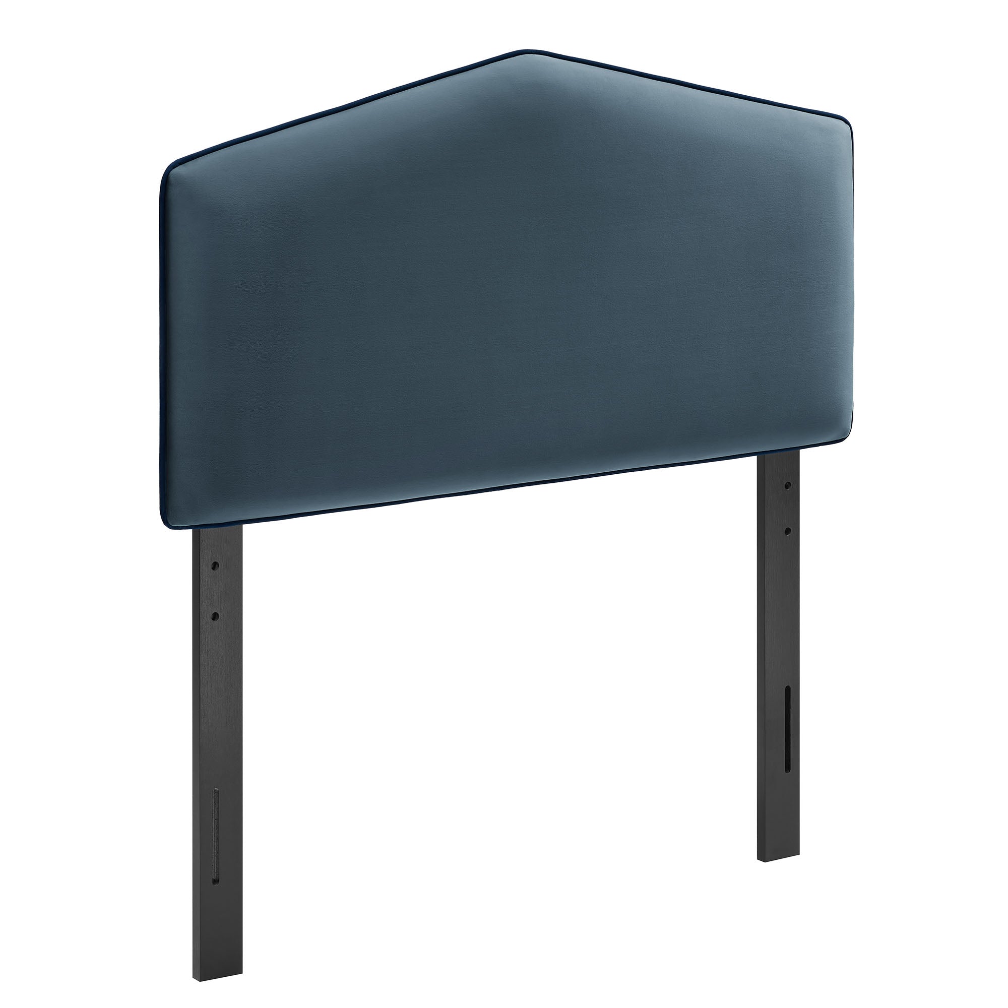 Cosette Performance Velvet Twin Size Headboard, Cadet Blue