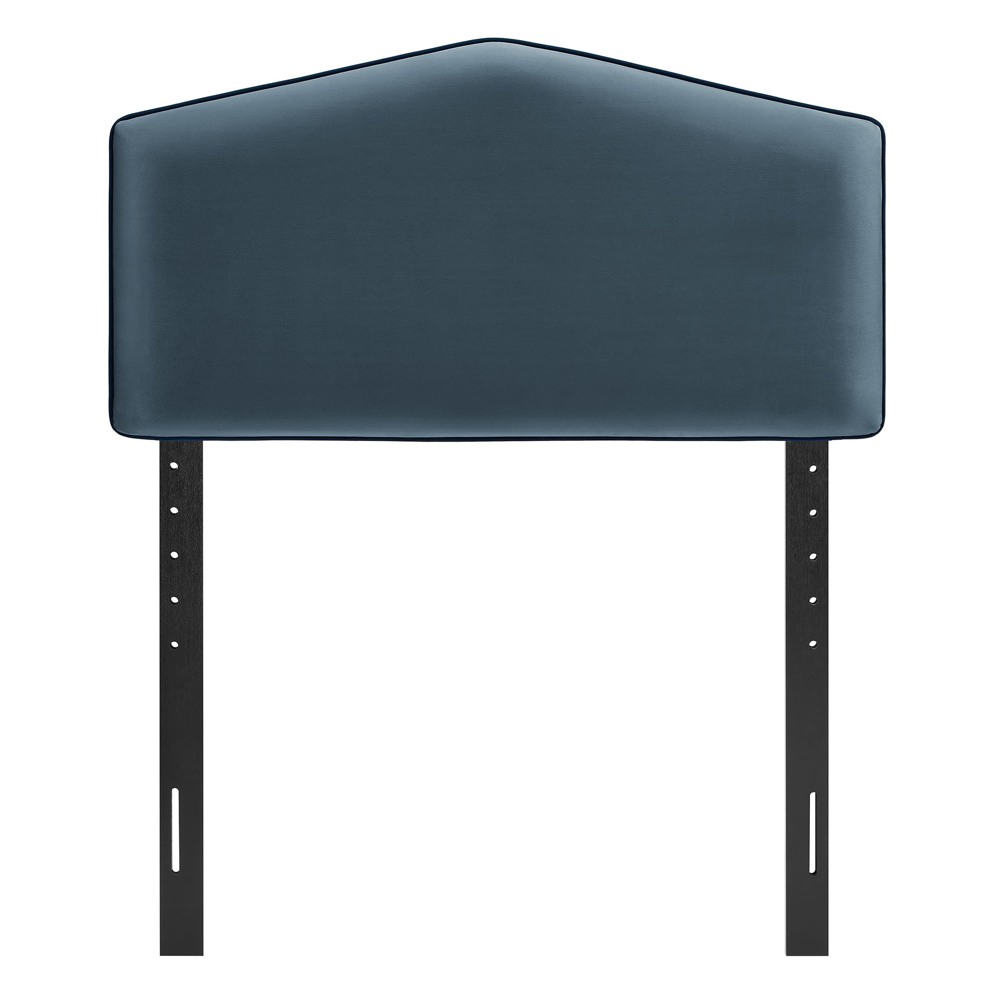 Cosette Performance Velvet Twin Size Headboard, Cadet Blue